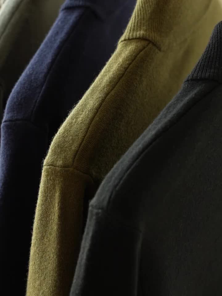 HALF ZIP KNIT SWEATER FOR MEN