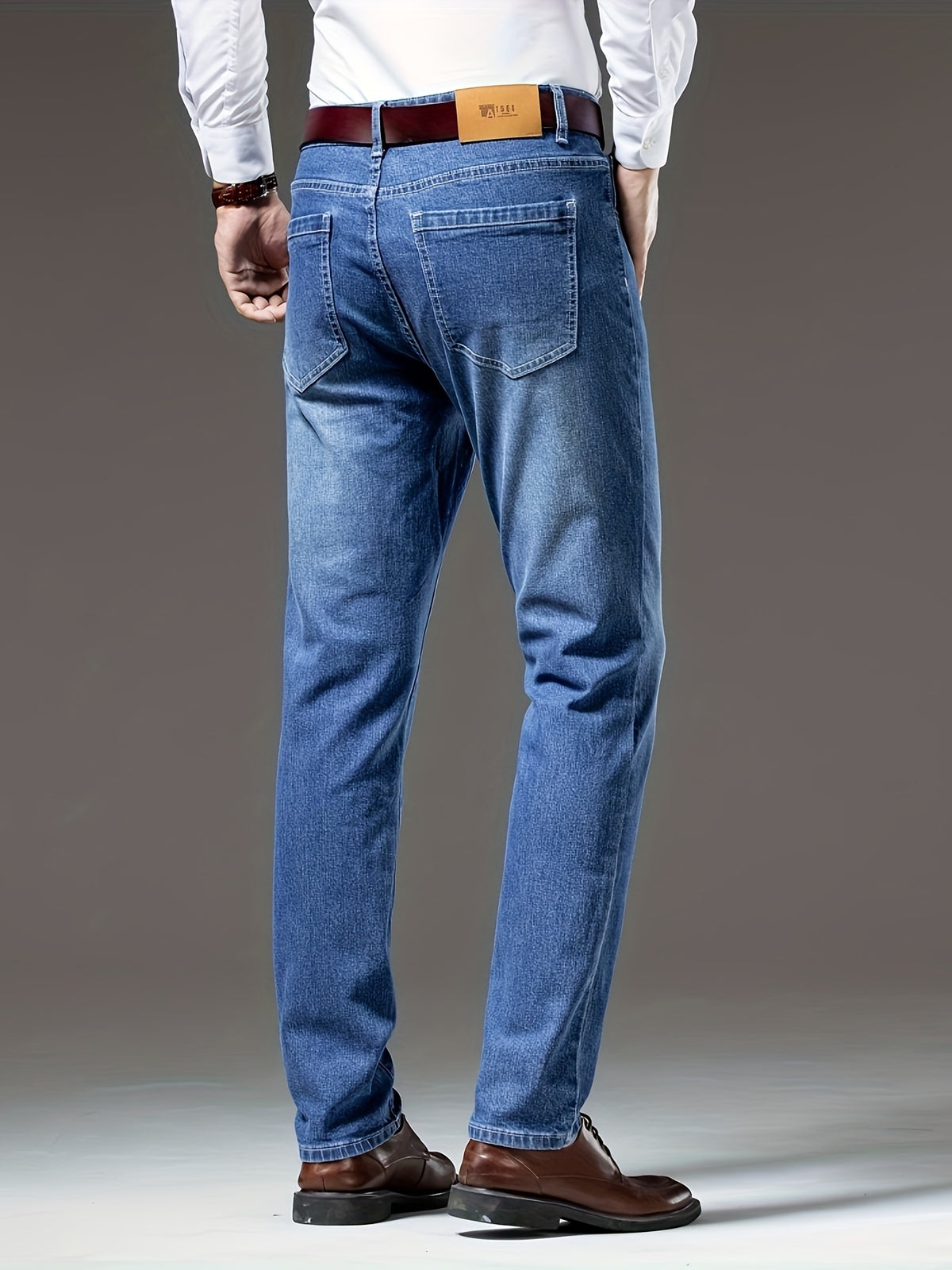 WASHED DENIM JEANS FOR MEN