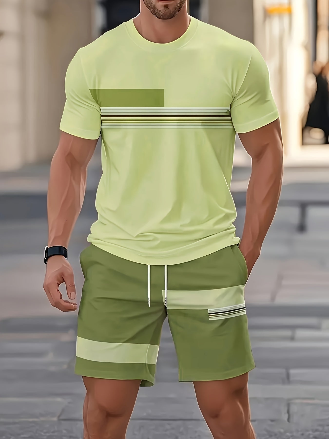 PRINTED OUTFIT SET FOR MEN