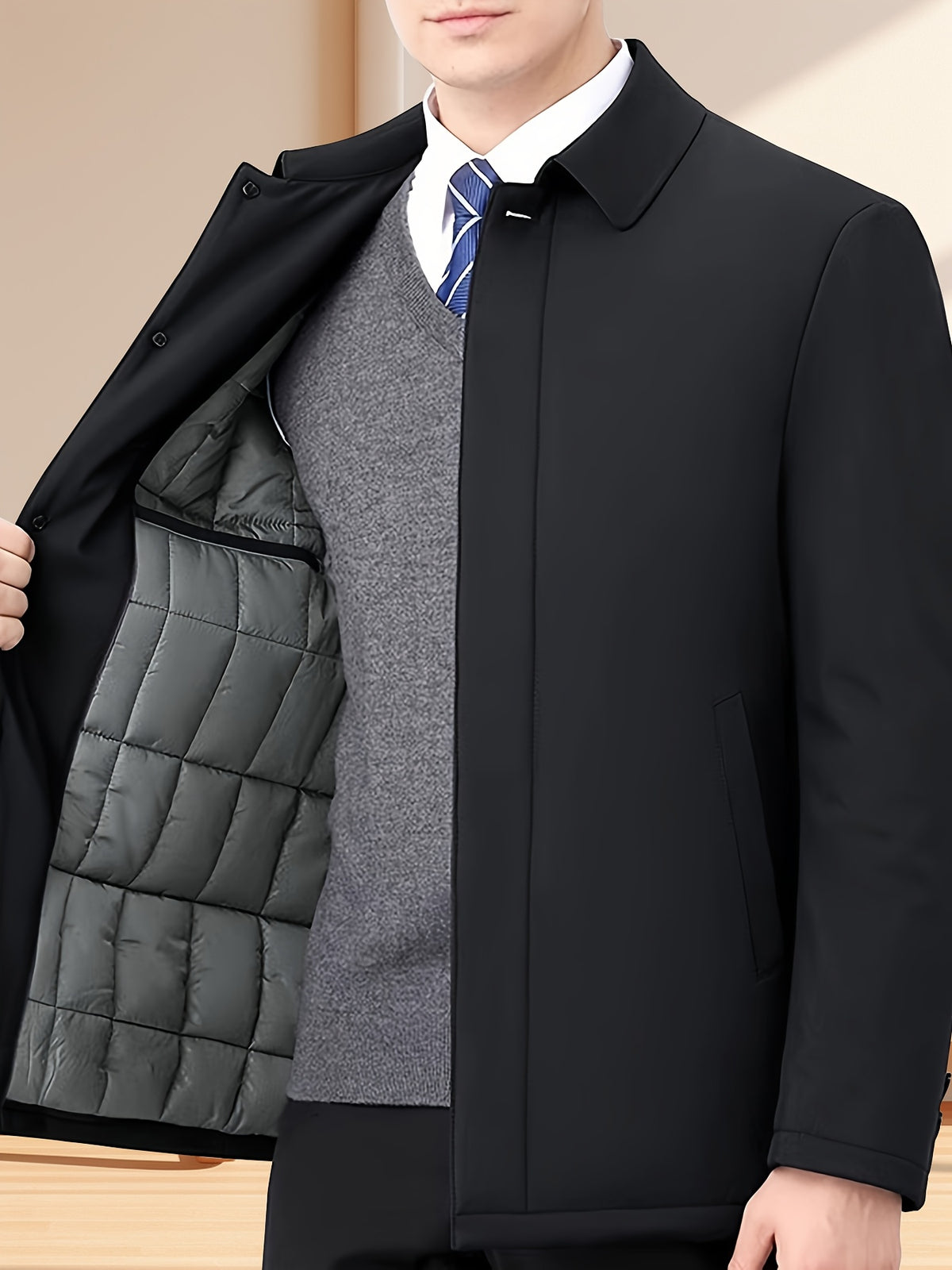 THICK LAPEL JACKET FOR MEN