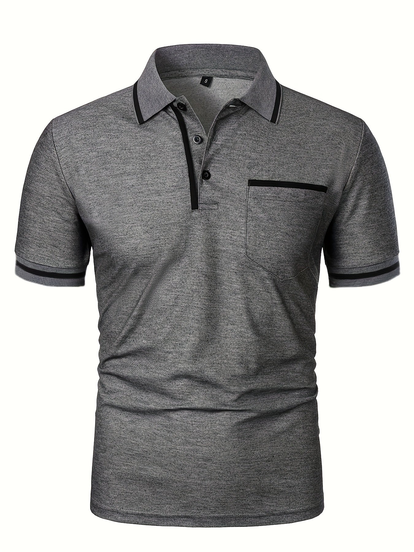 STRIPED KNIT POLO FOR MEN