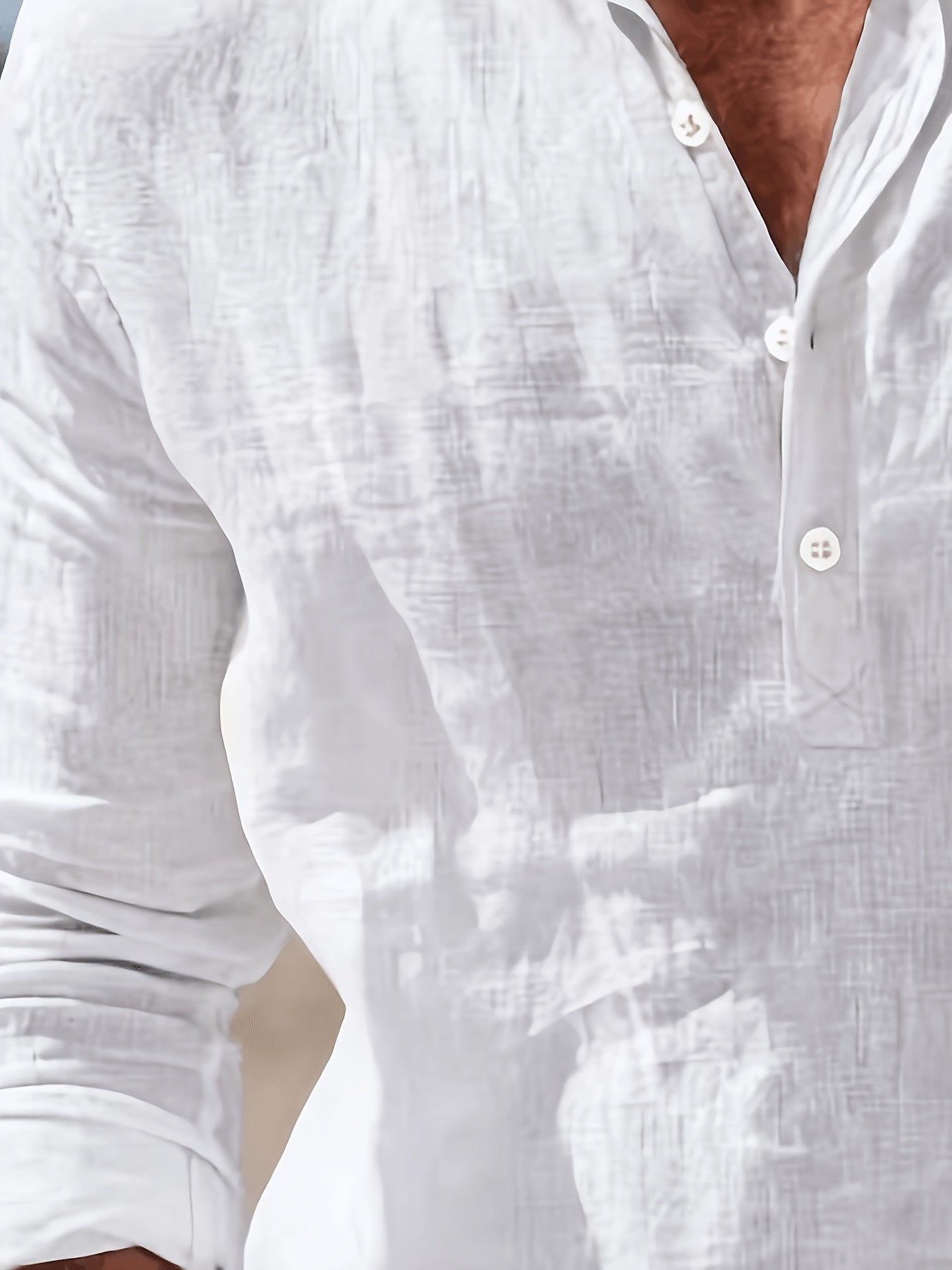 LINEN BLEND POLO SHIRT FOR MEN
