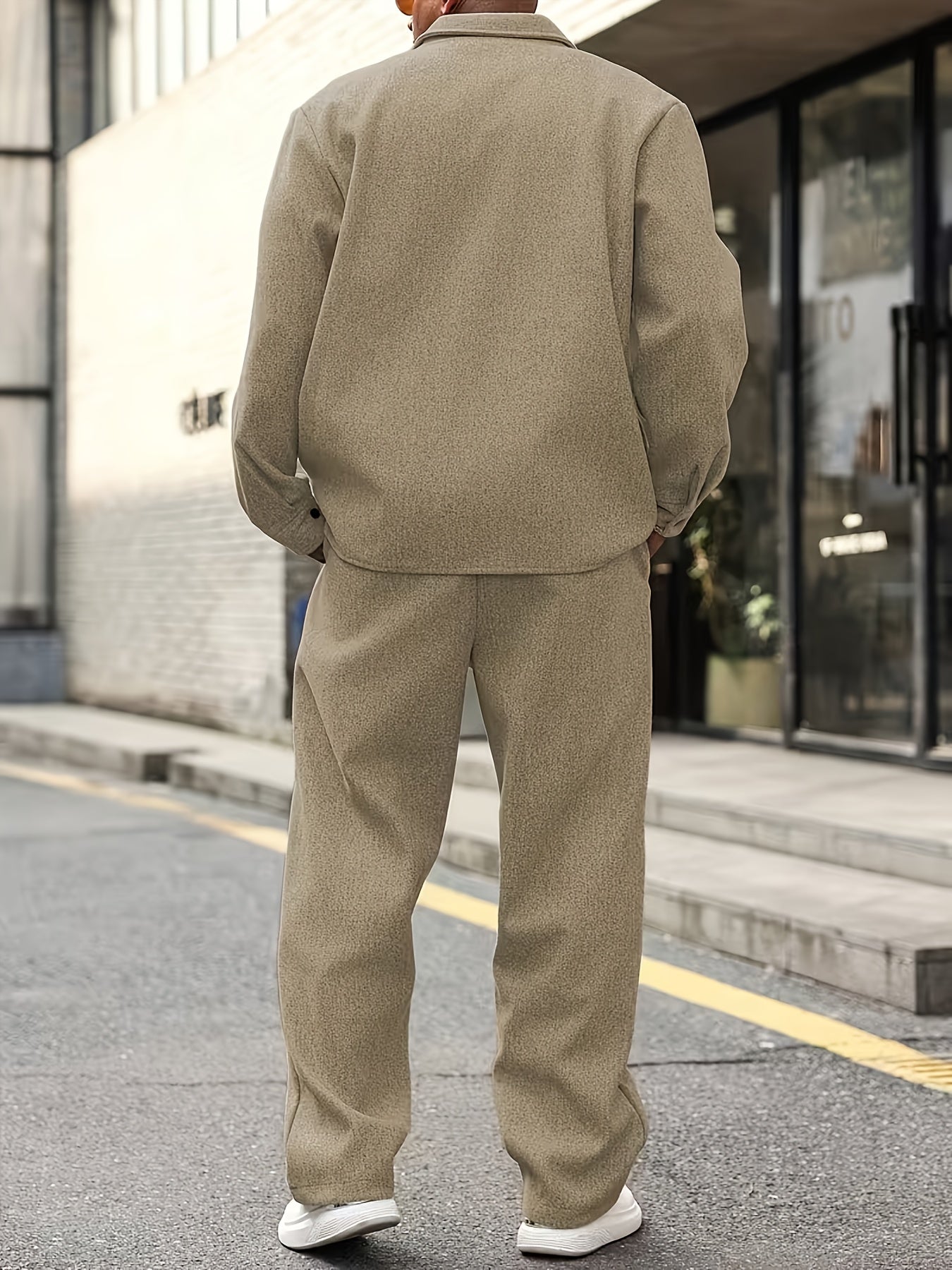 ZIPPER TWO-PIECE SET FOR MEN