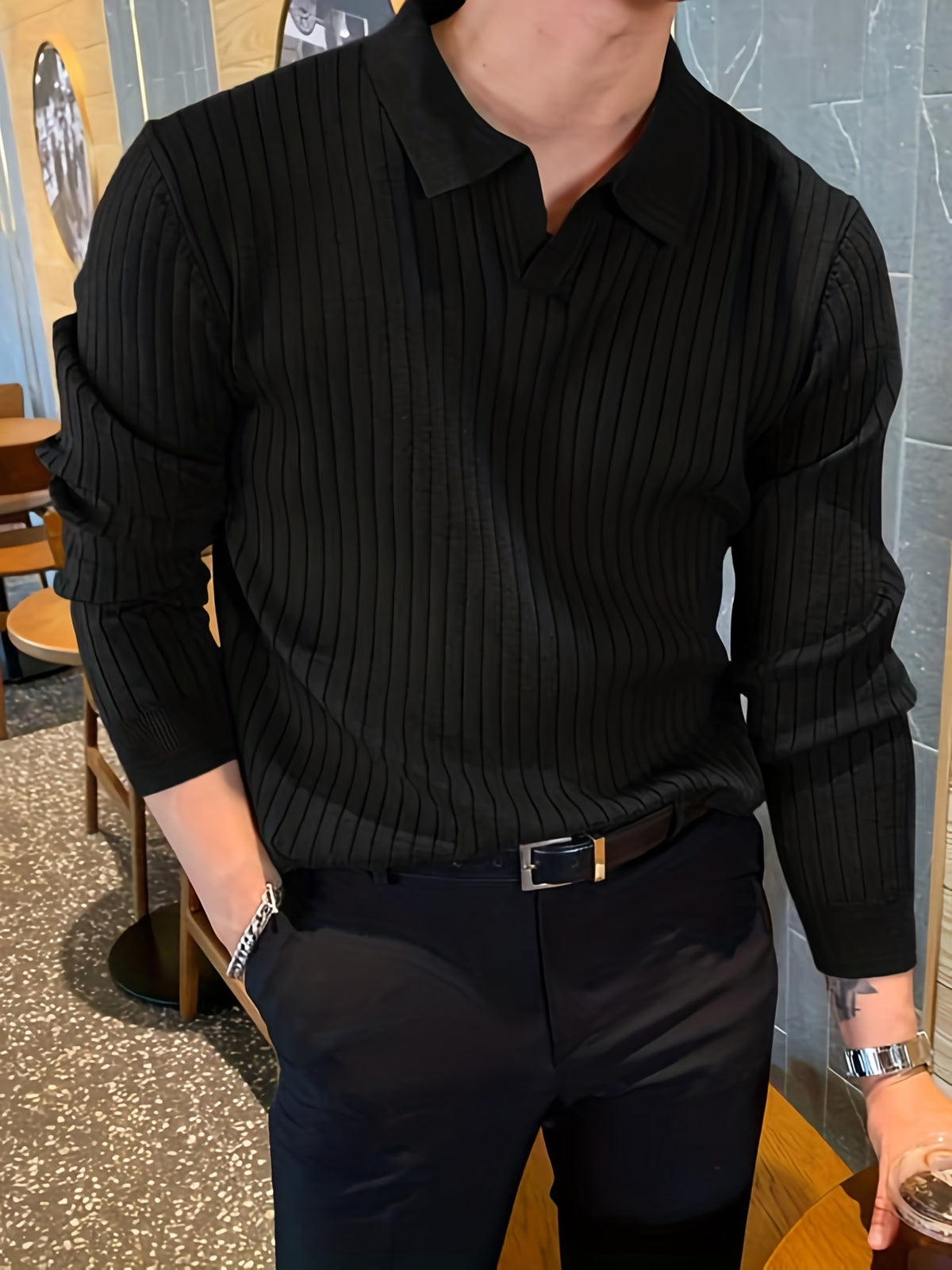 CLASSIC KNIT POLO FOR MEN