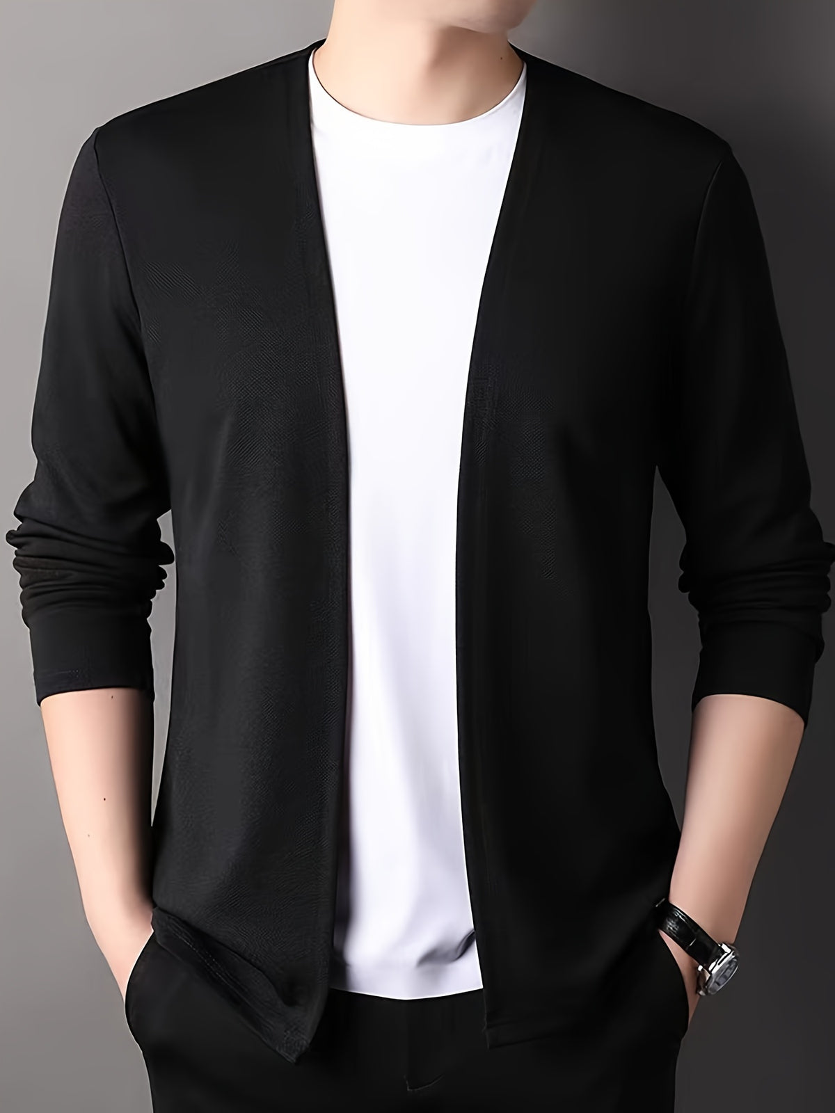 SLIM KNIT CARDIGAN FOR MEN