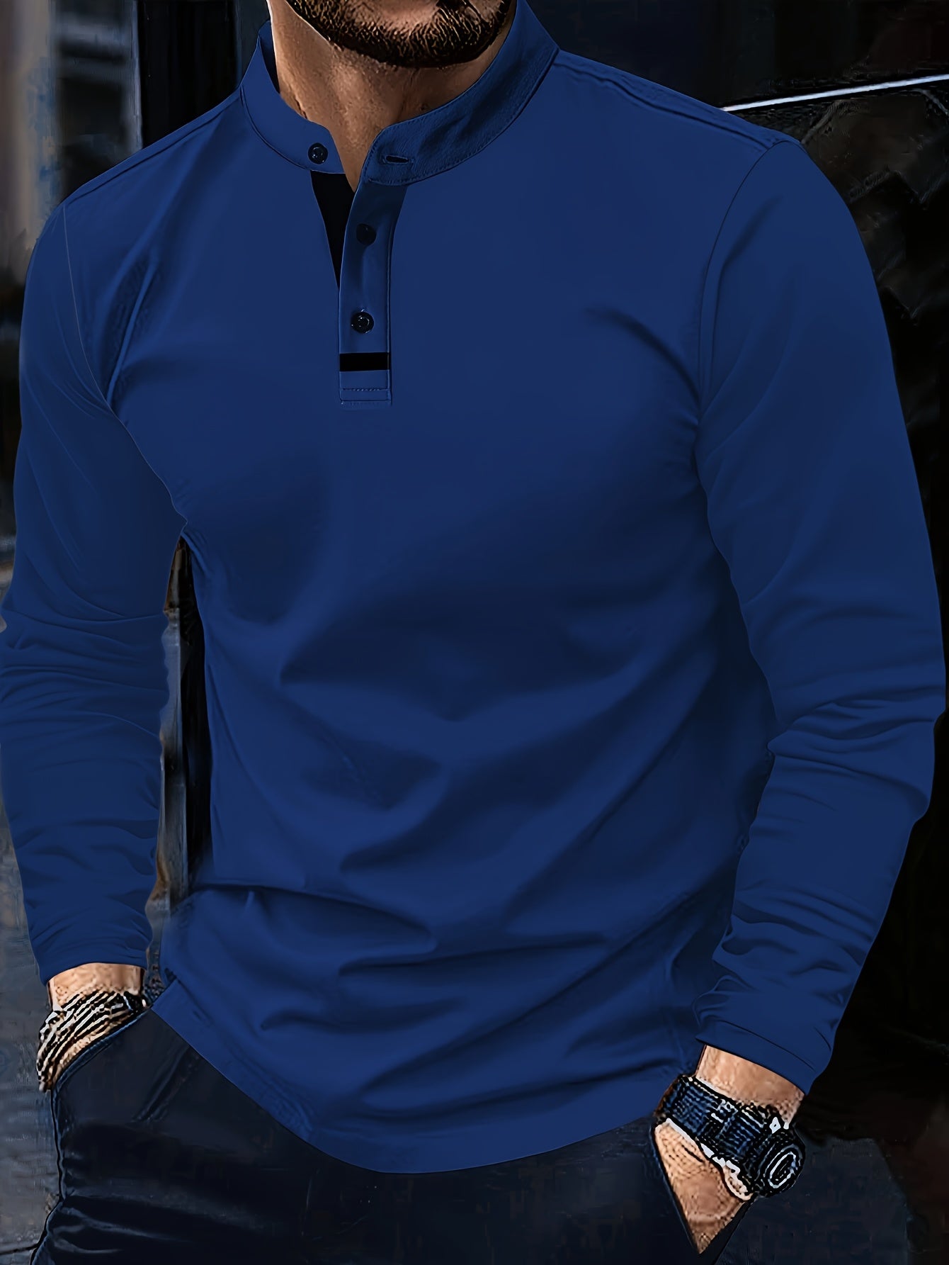 BUTTON-UP POLO SHIRT FOR MEN