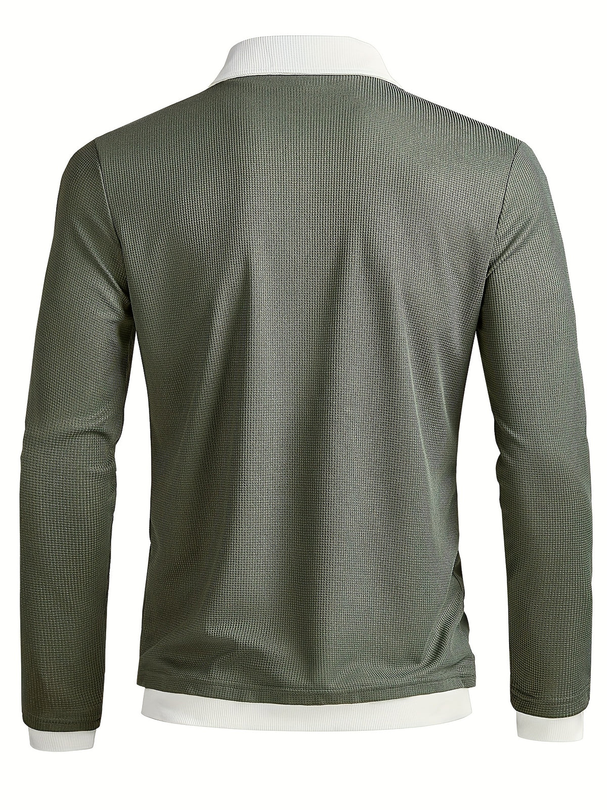TEXTURED COLOURBLOCK POLO FOR MEN