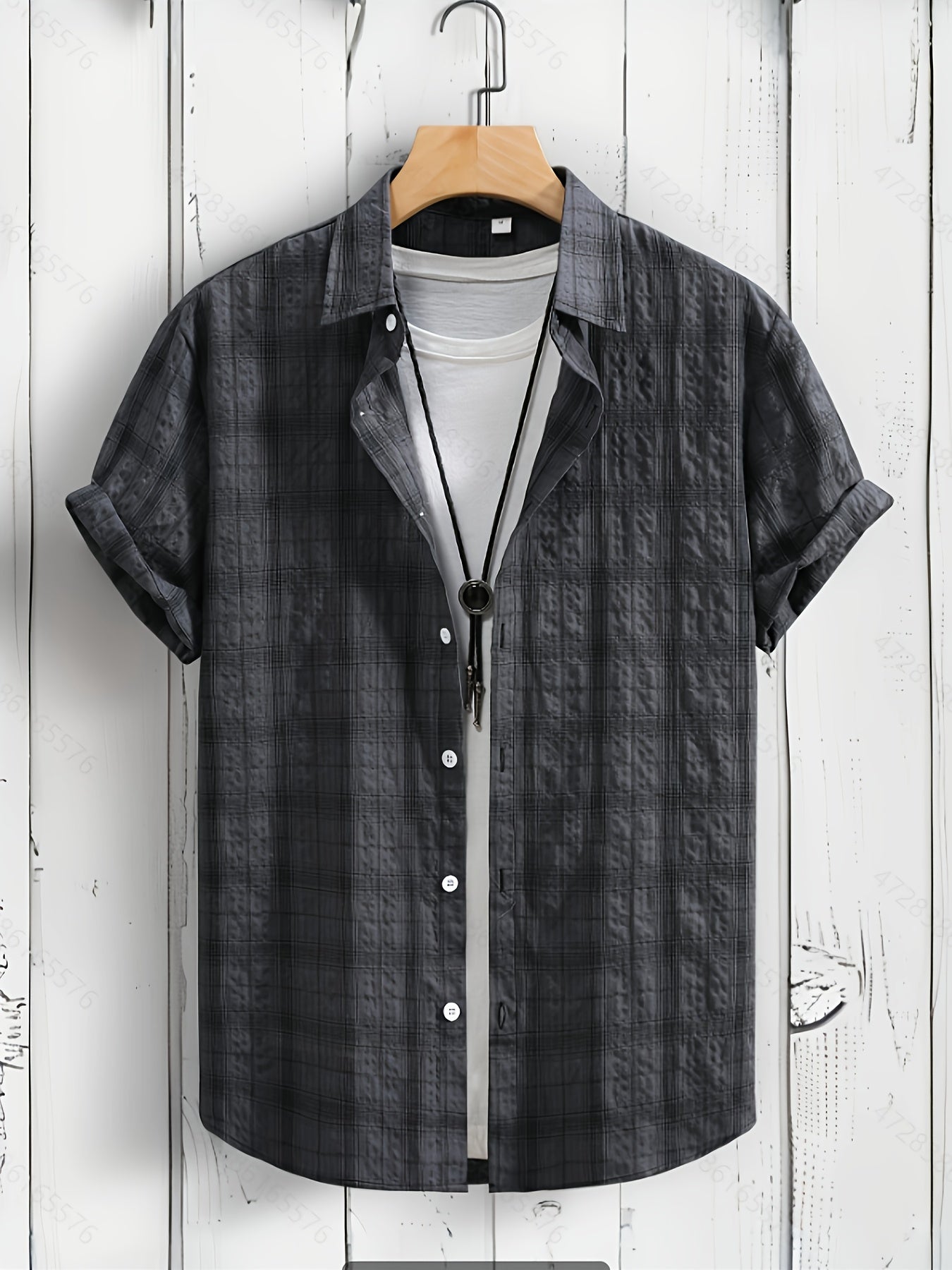 PLAID WOVEN SHIRT FOR MEN