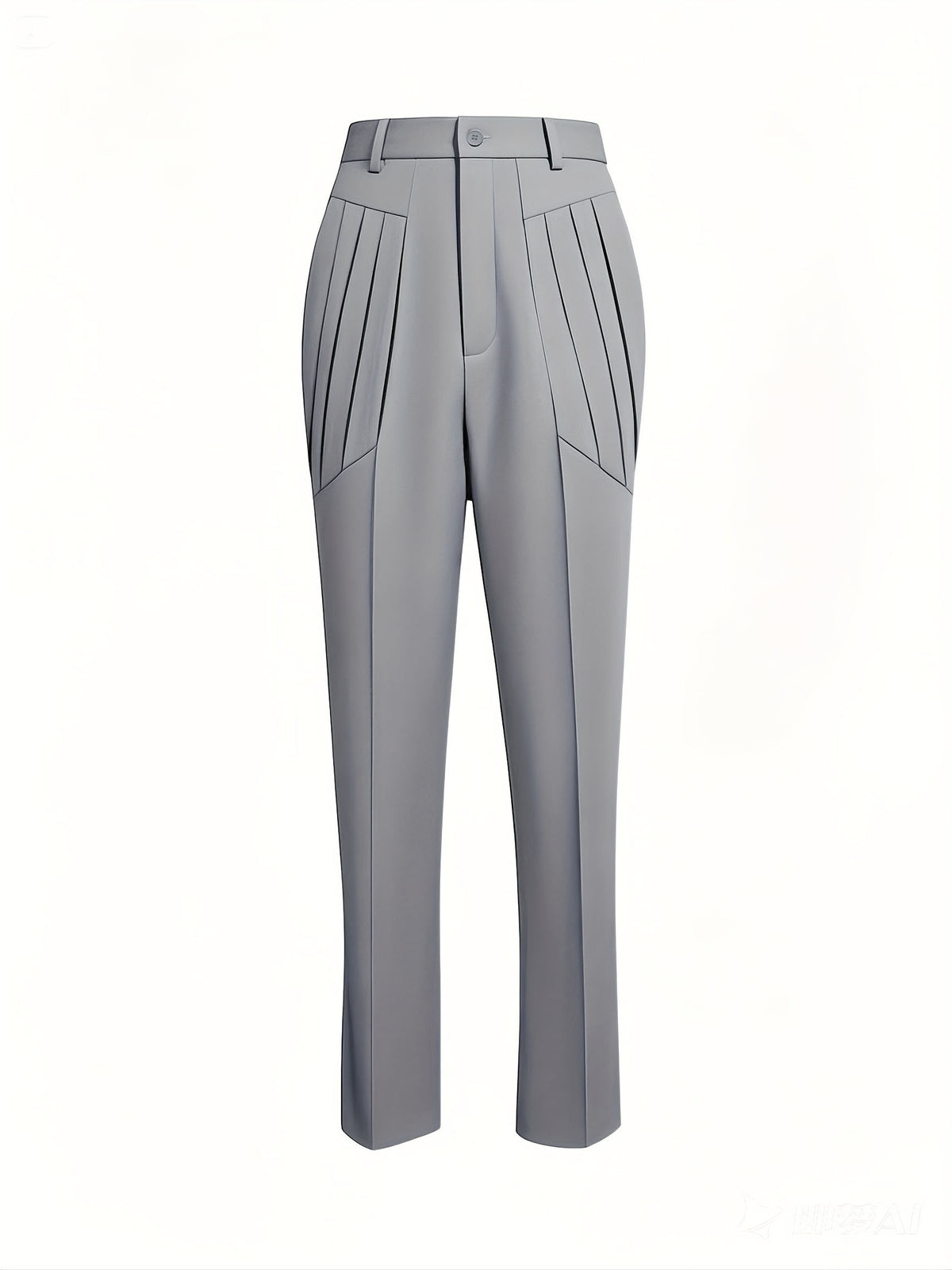 SOLID SLIM FIT TROUSERS FOR MEN