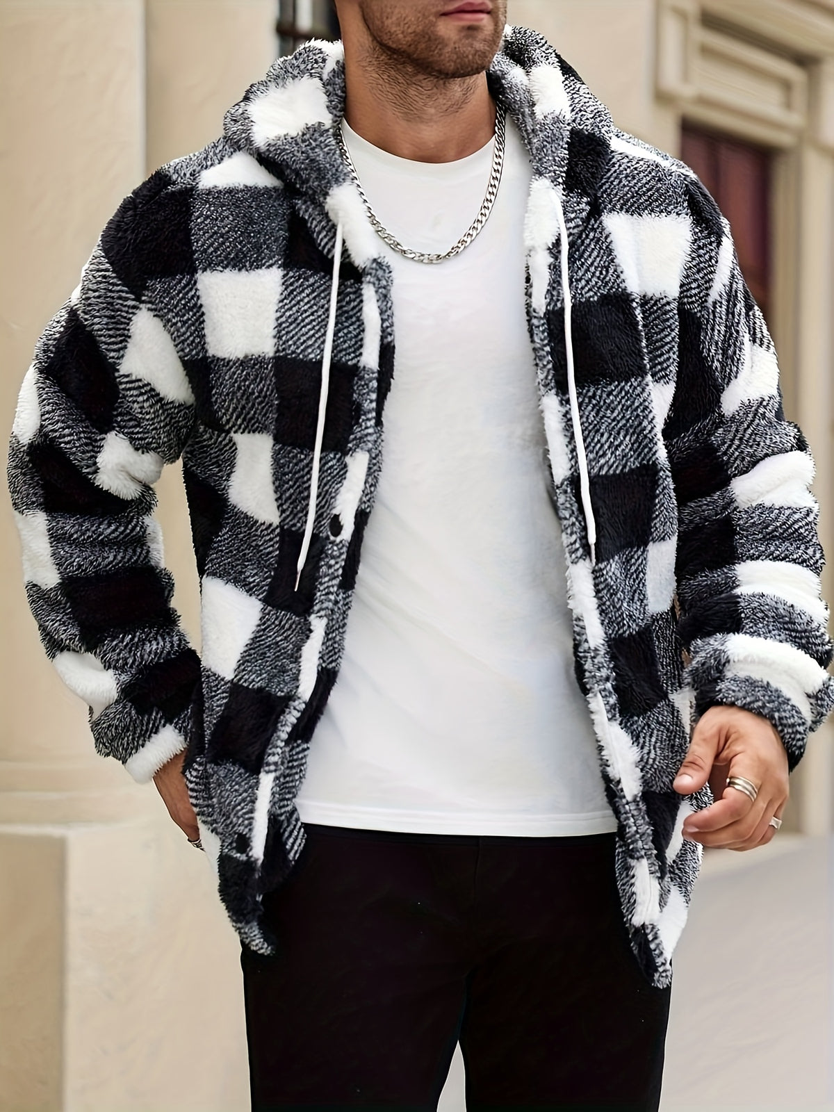 COLOURBLOCK HOODED JACKET FOR MEN