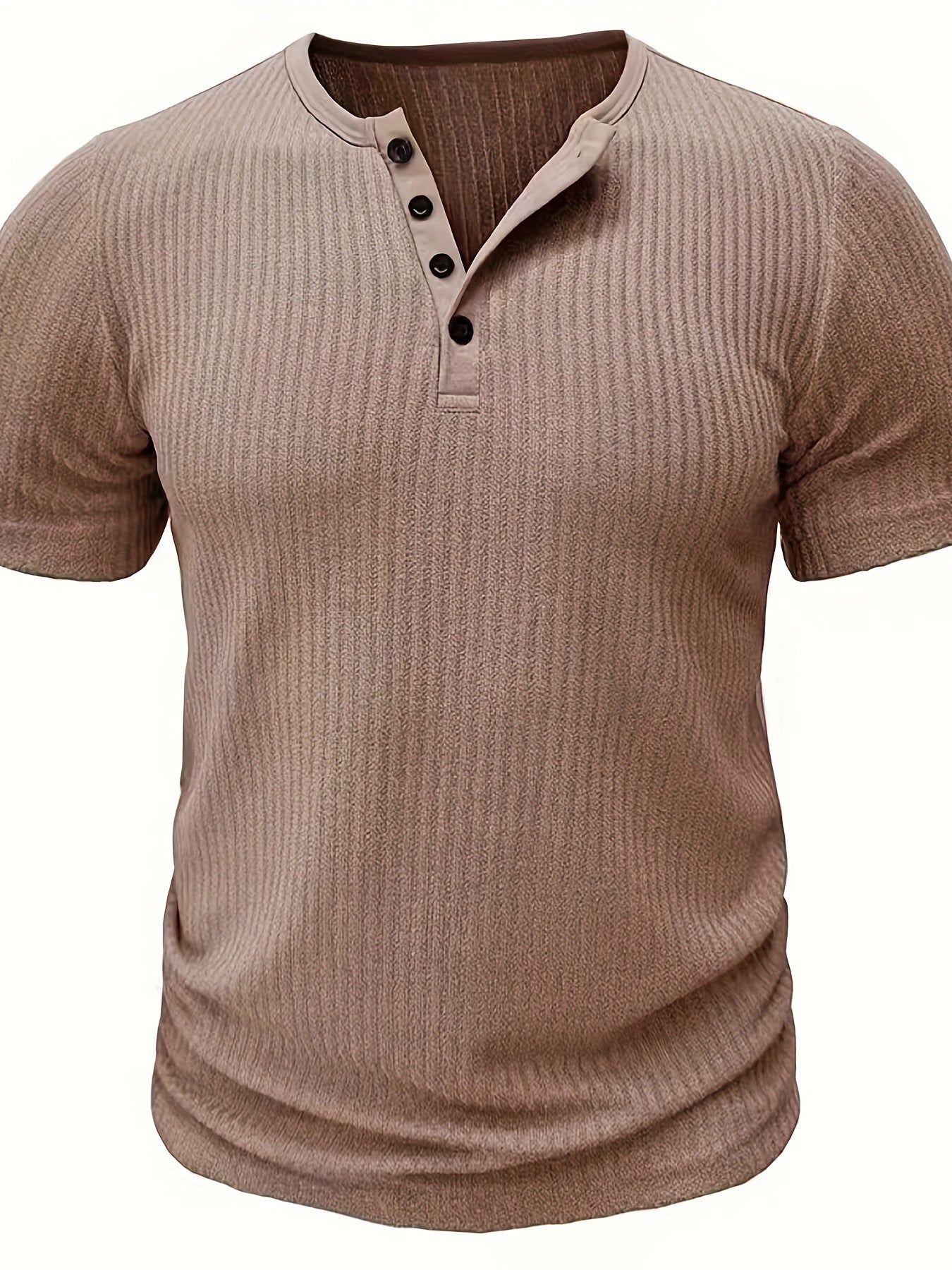 TEXTURED CREW NECK SHIRT FOR MEN