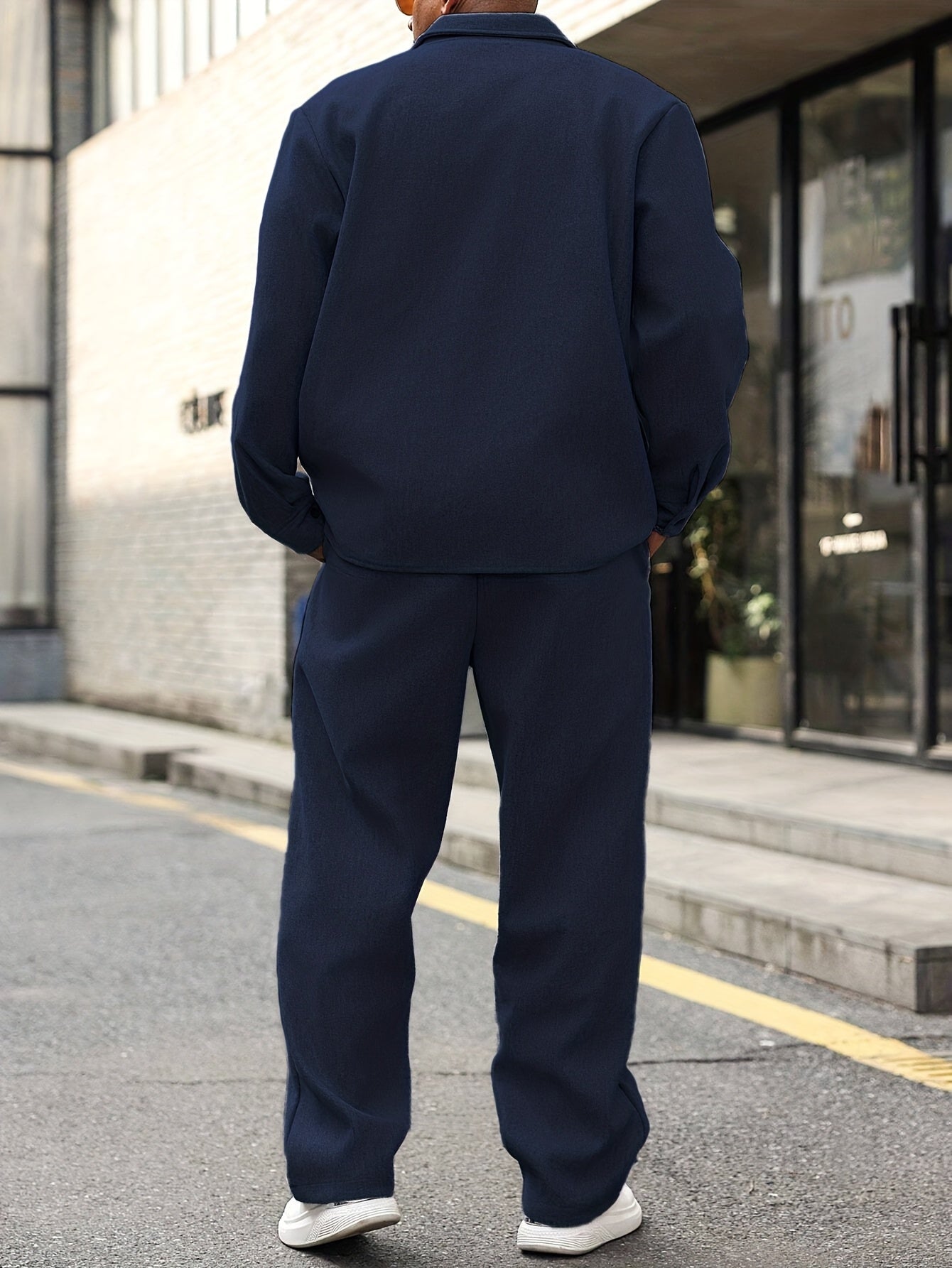ZIPPER TWO-PIECE SET FOR MEN