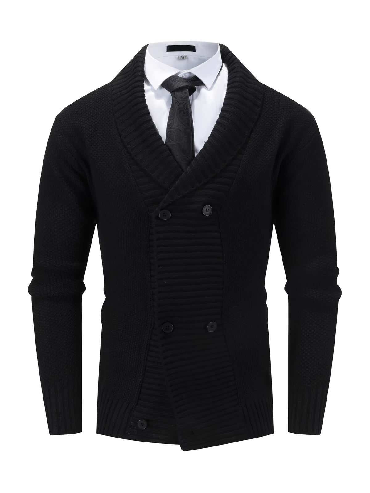 LAPEL KNIT SWEATER FOR MEN