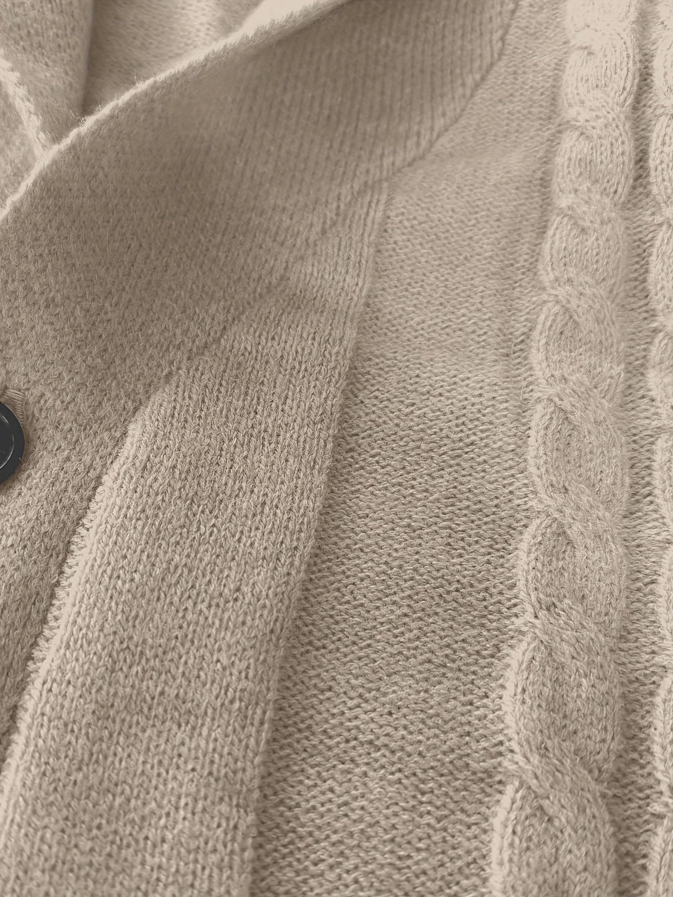 TEXTURED KNIT CARDIGAN FOR MEN