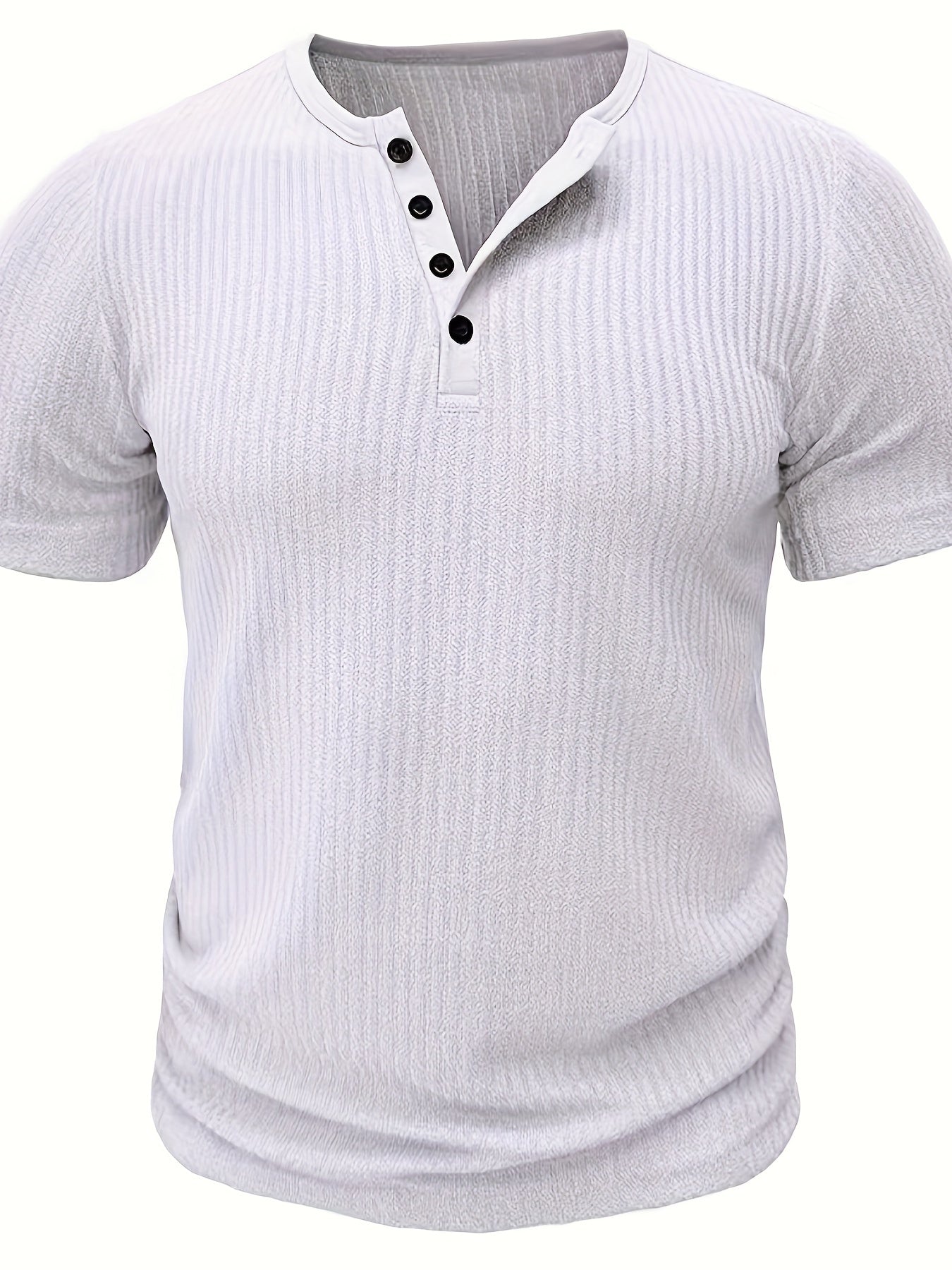 TEXTURED CREW NECK SHIRT FOR MEN