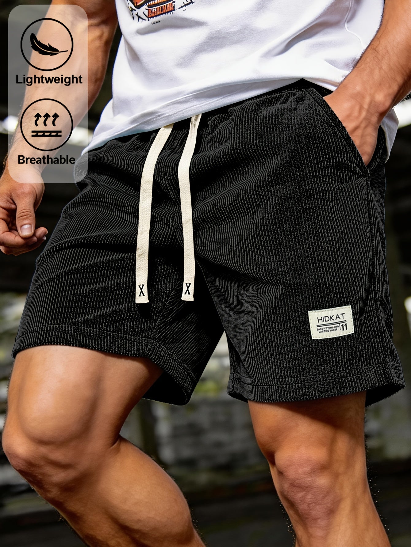 DRAWSTRING CASUAL SHORTS FOR MEN