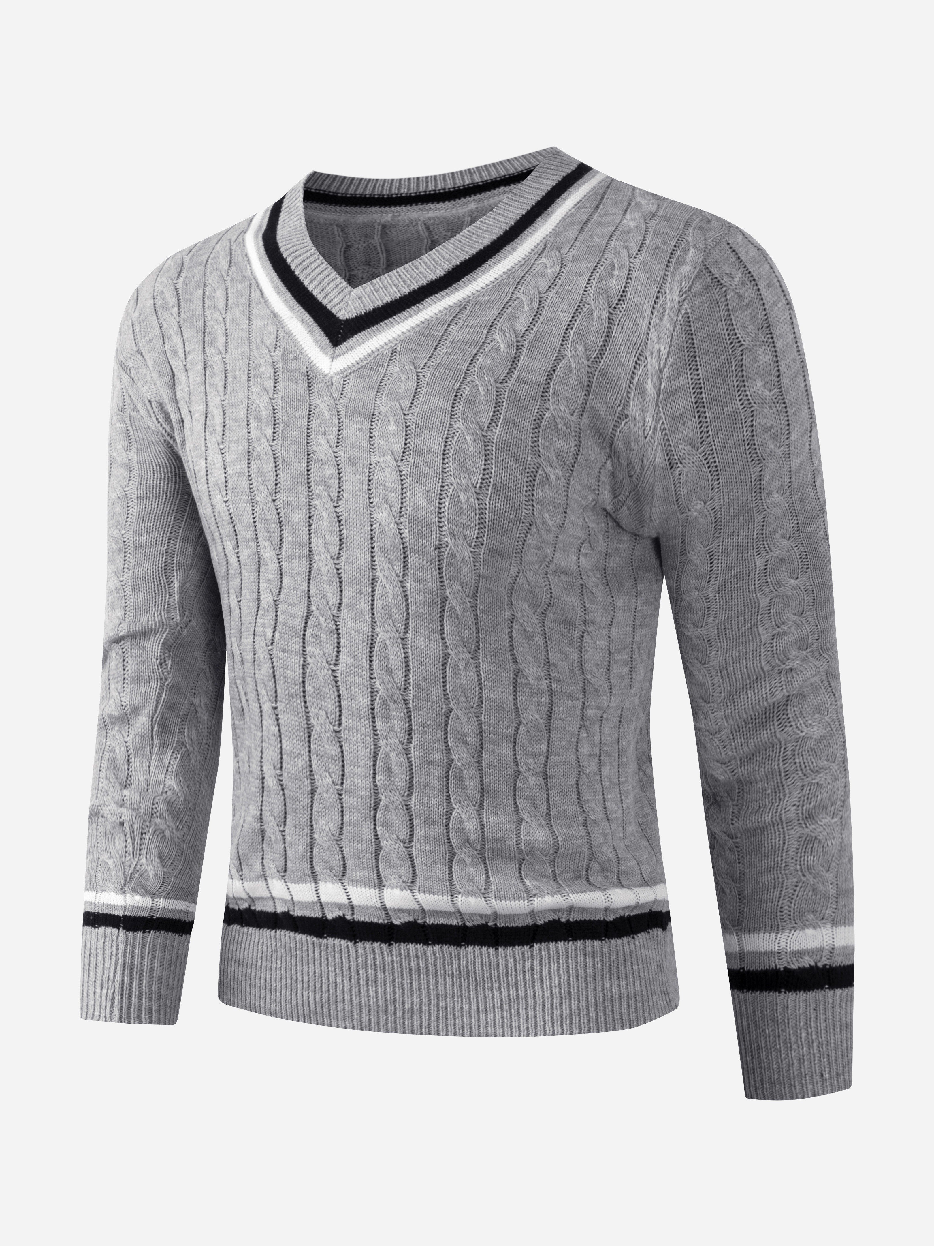 PREPPY V-NECK SWEATER FOR MEN