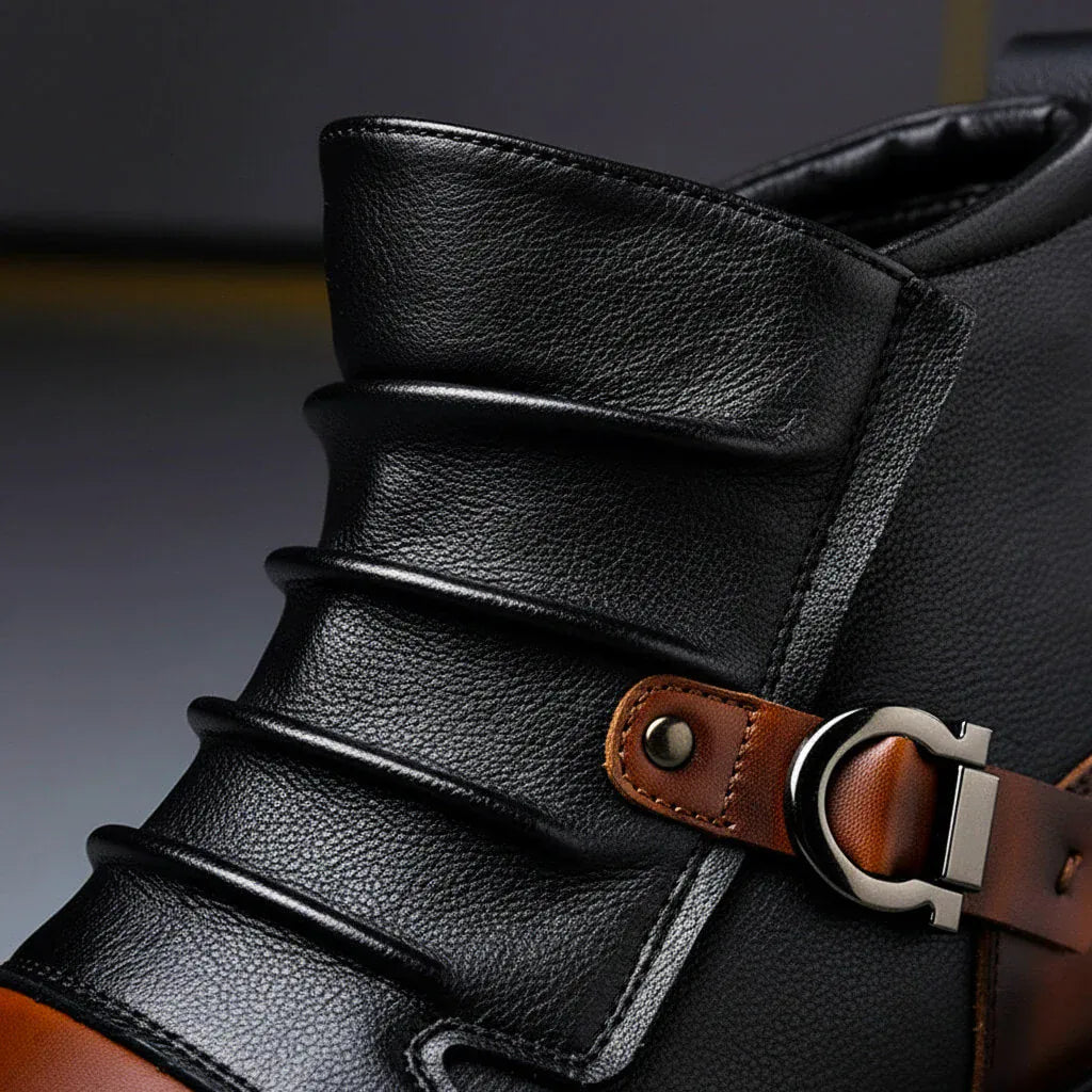 RUCHED ANKLE BOOTS FOR MEN