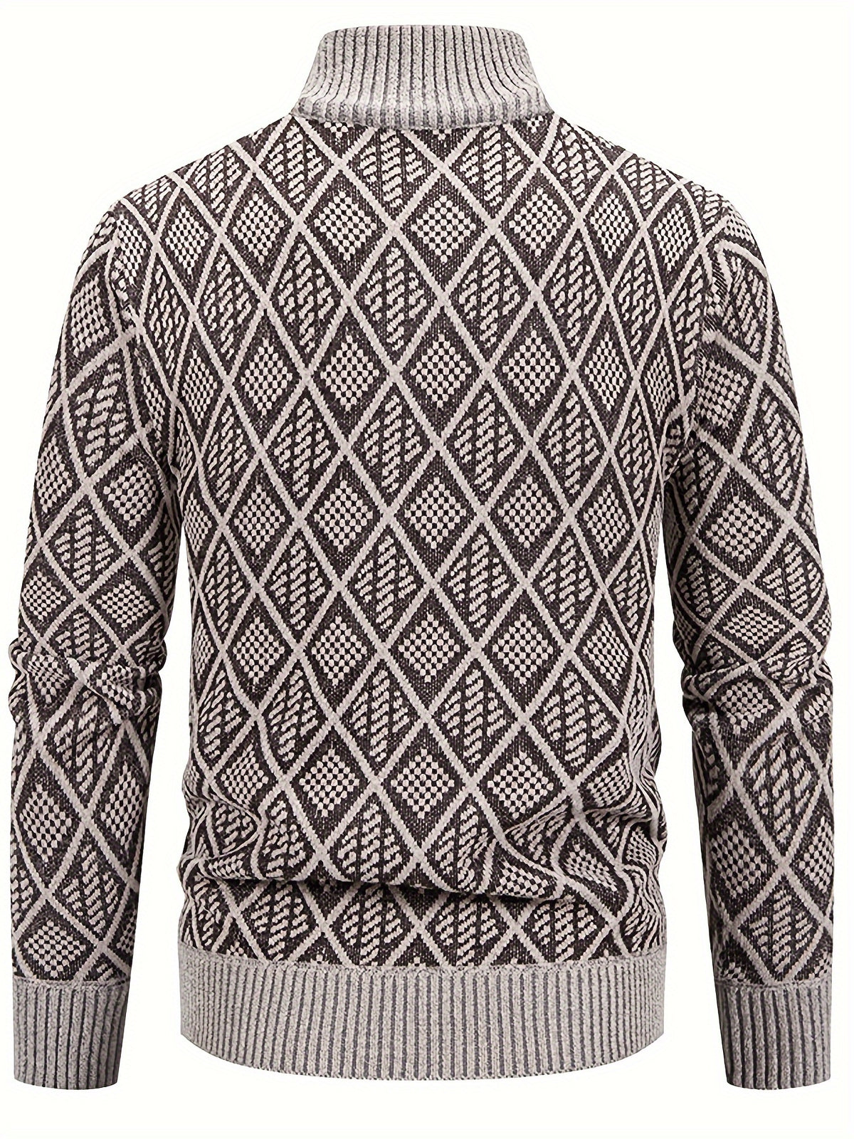 GEOMETRIC KNIT CARDIGAN FOR MEN