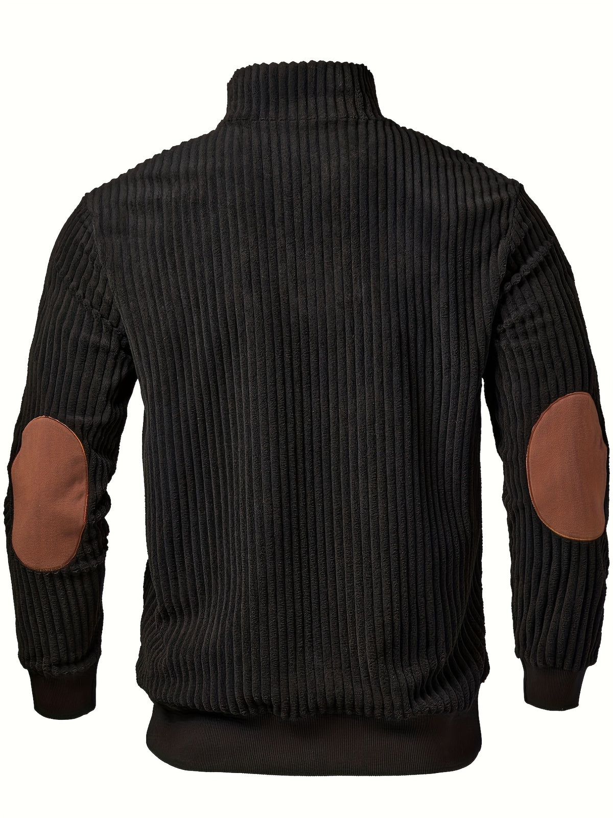 RIBBED HALF ZIP SWEATSHIRT FOR MEN