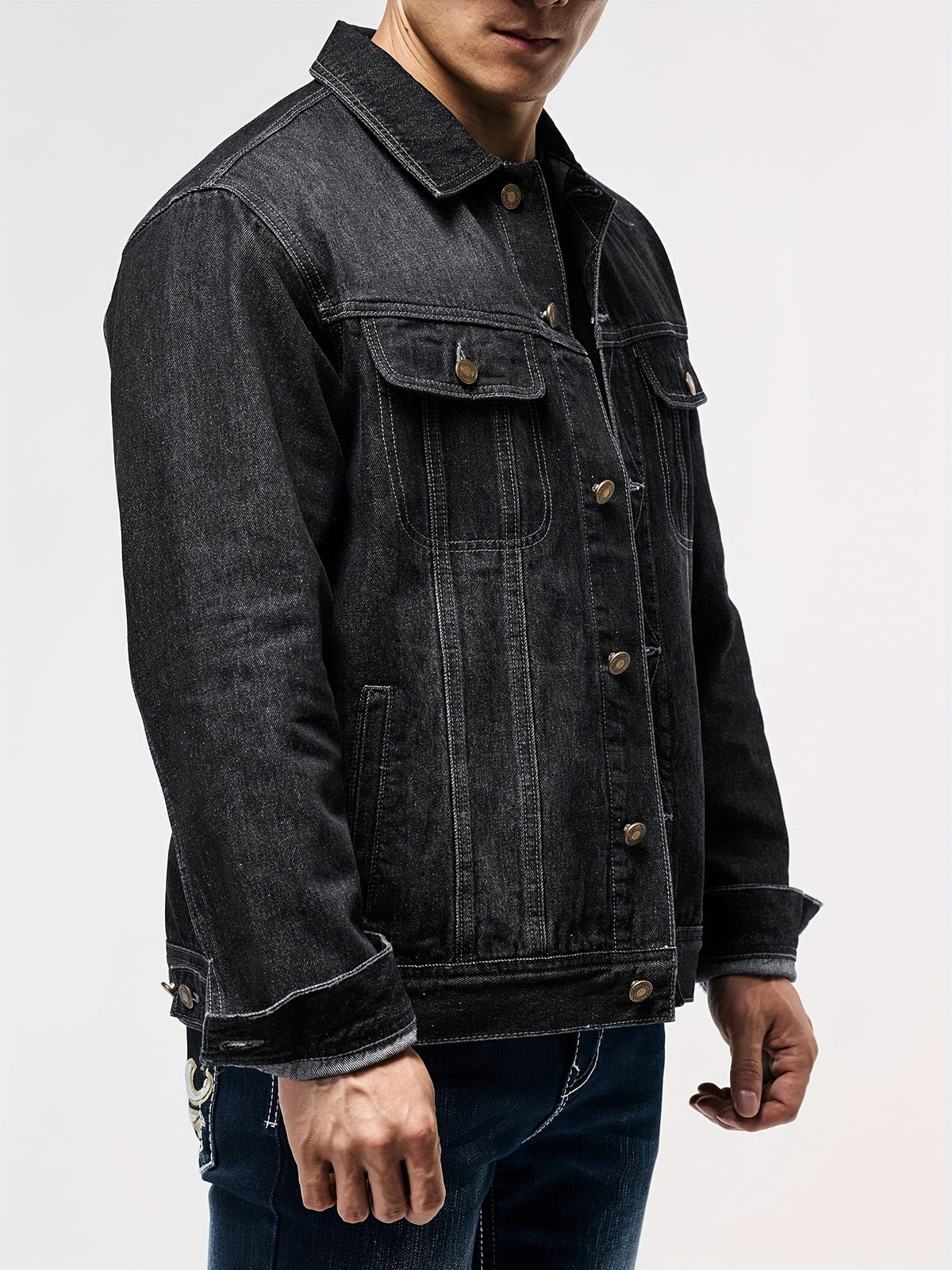 DENIM TRUCKER JACKET FOR MEN
