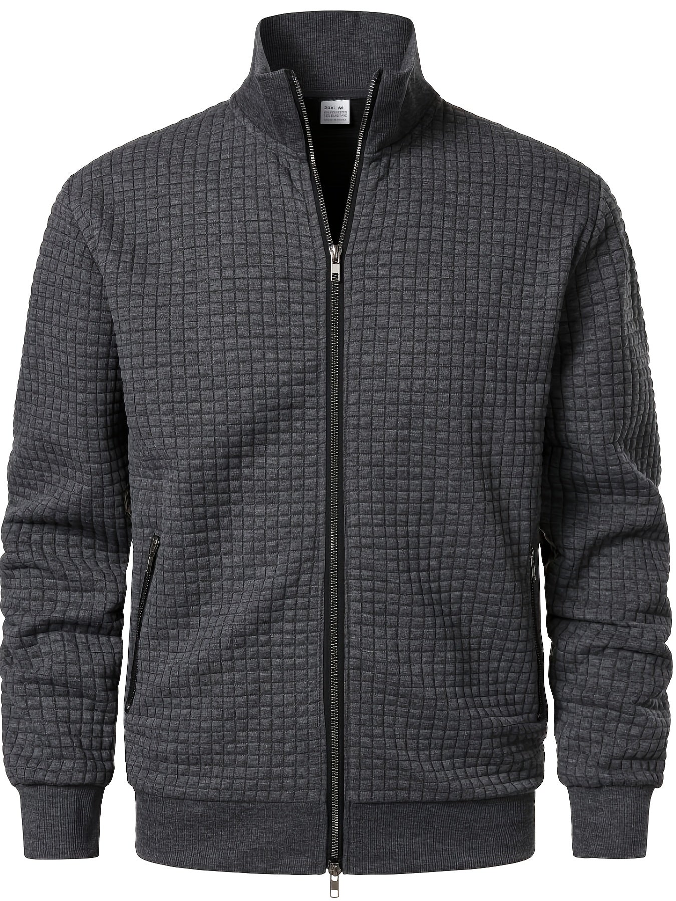WAFFLE ZIP JACKET FOR MEN