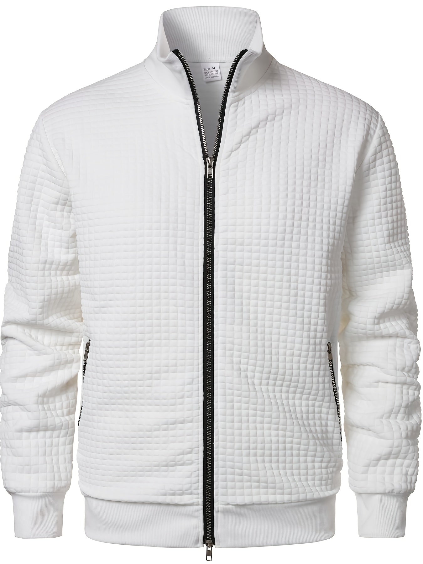 WAFFLE ZIP JACKET FOR MEN