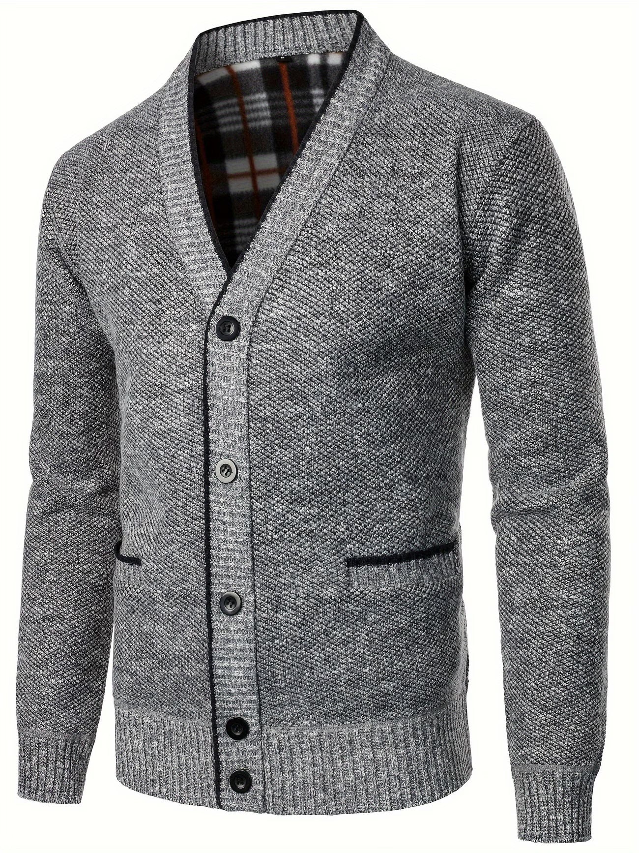 FLEECE KNIT CARDIGAN FOR MEN