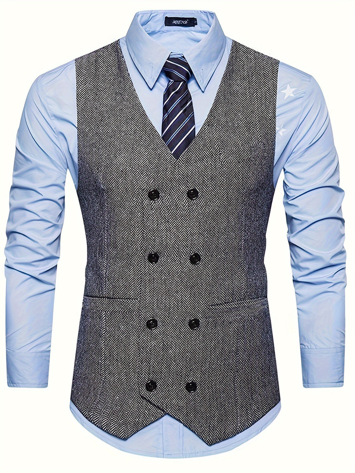 V-NECK WAISTCOAT FOR MEN