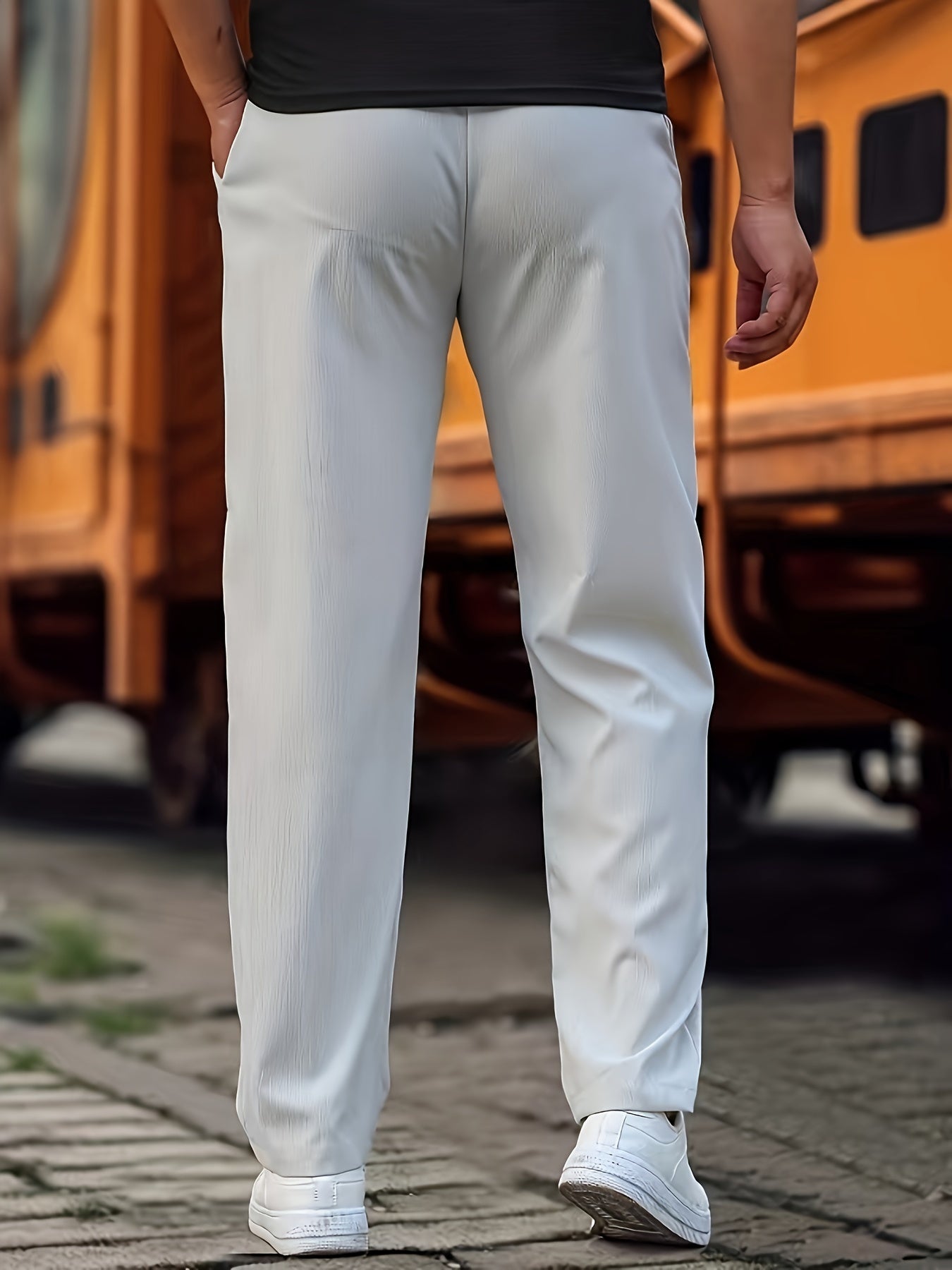 STRAIGHT CUT TROUSERS FOR MEN