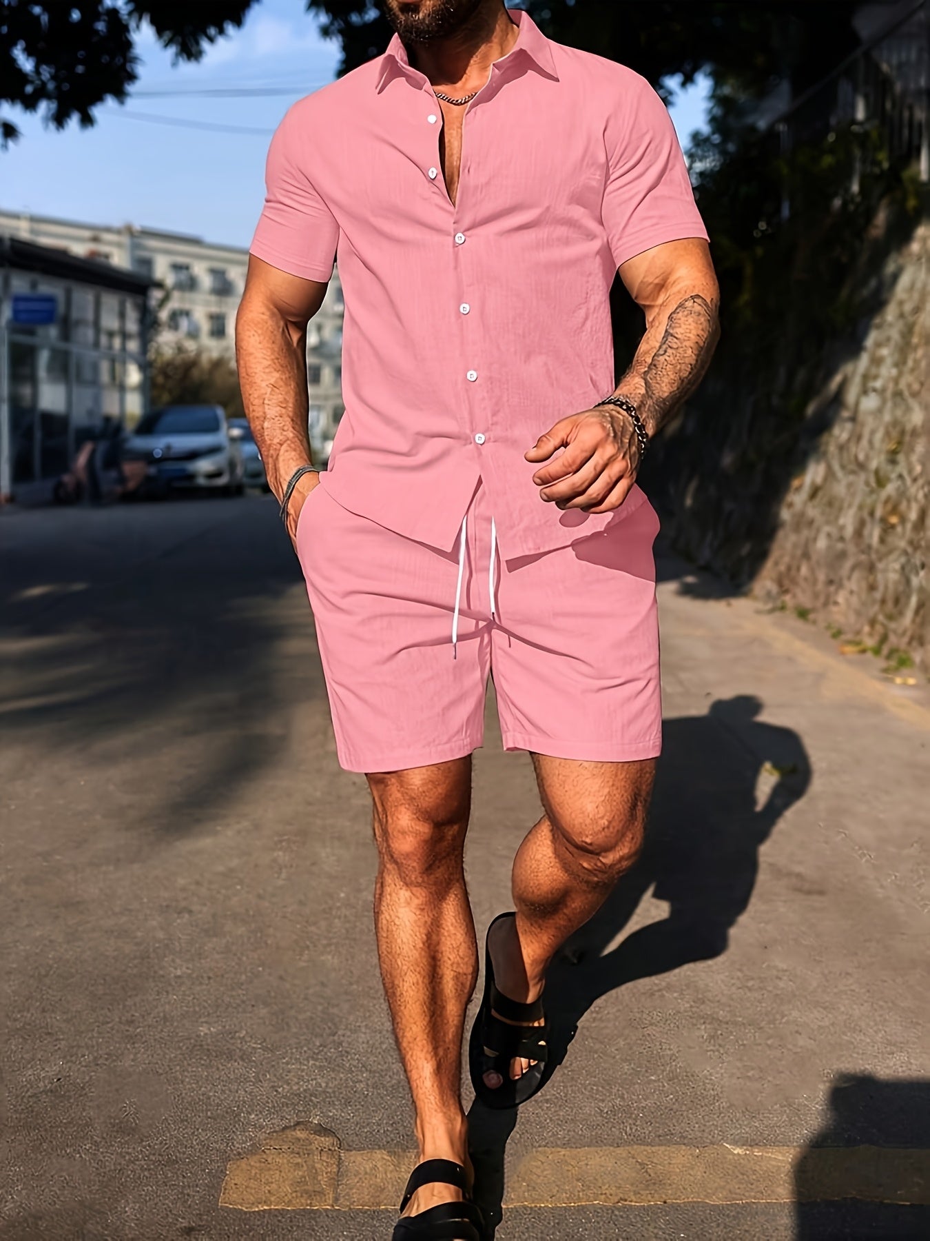 LINEN BLEND SET FOR MEN