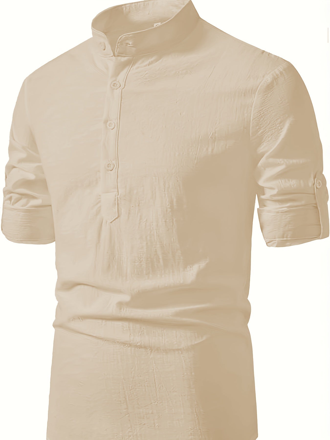 STAND COLLAR SHIRT FOR MEN