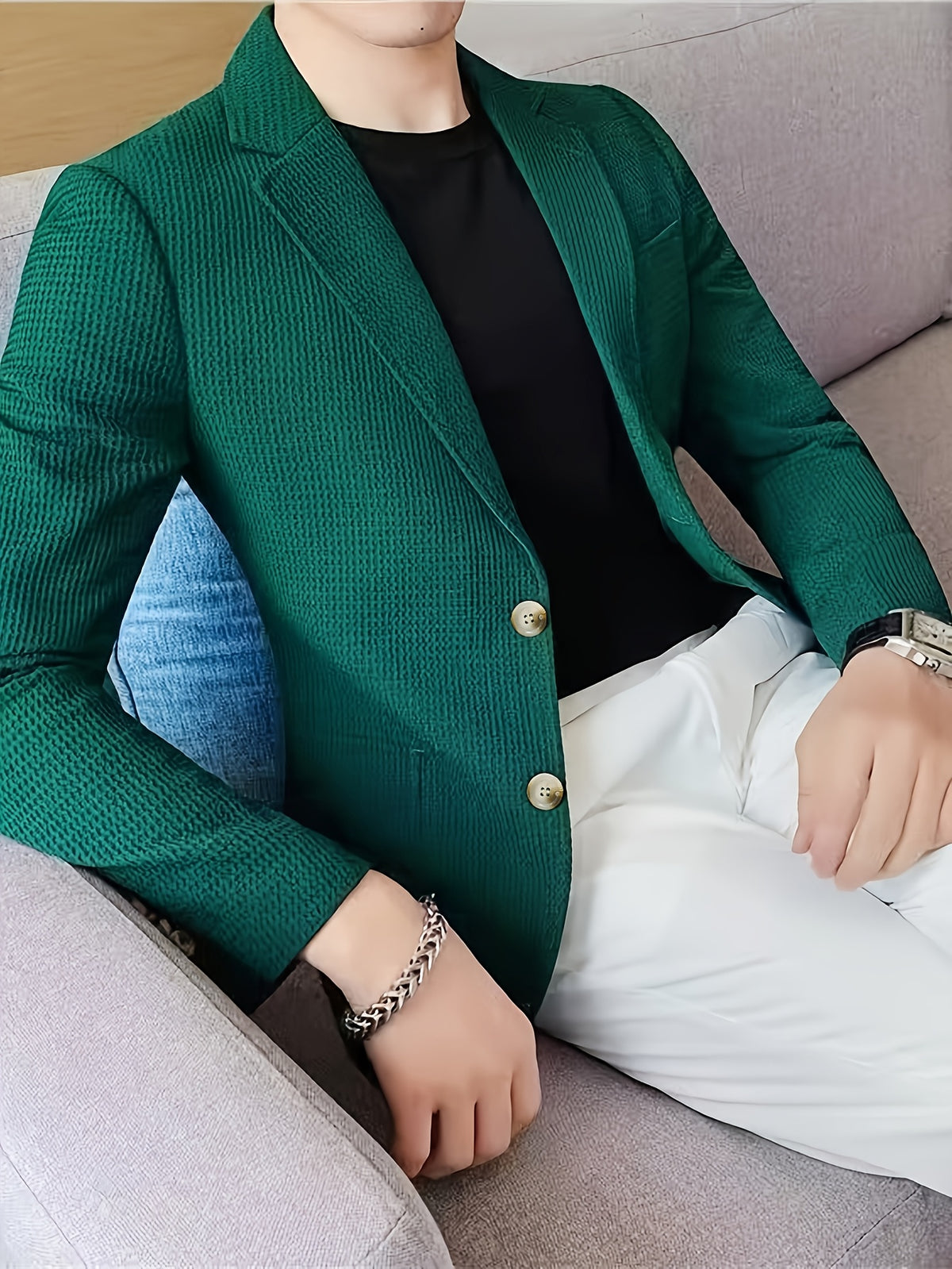 WAFFLE BLAZER FOR MEN