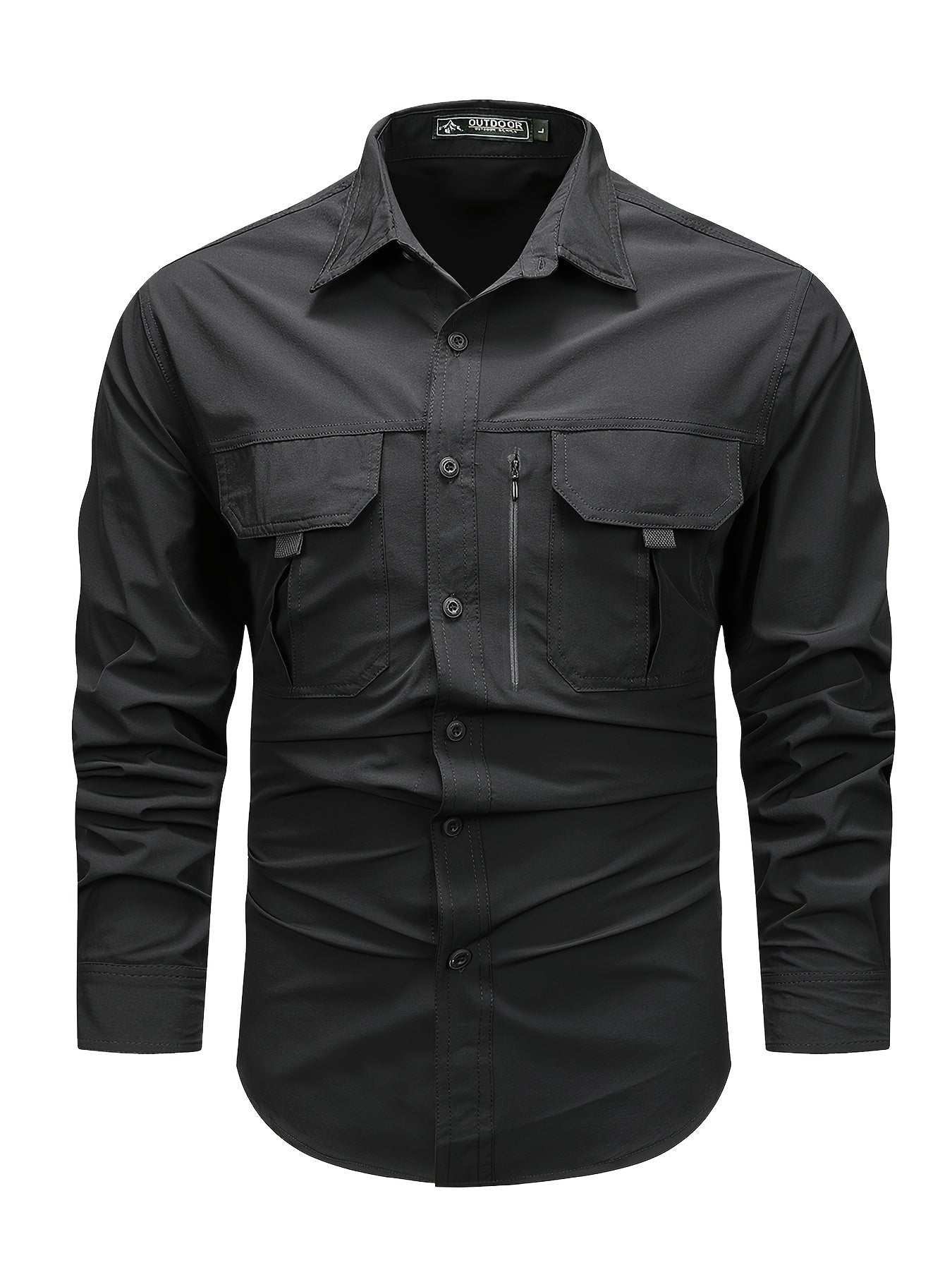 LONG SLEEVE CARGO SHIRT FOR MEN
