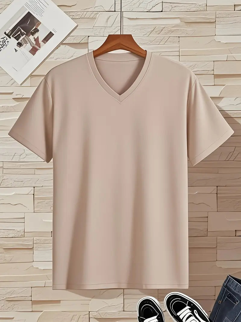 CASUAL V-NECK T-SHIRT FOR MEN