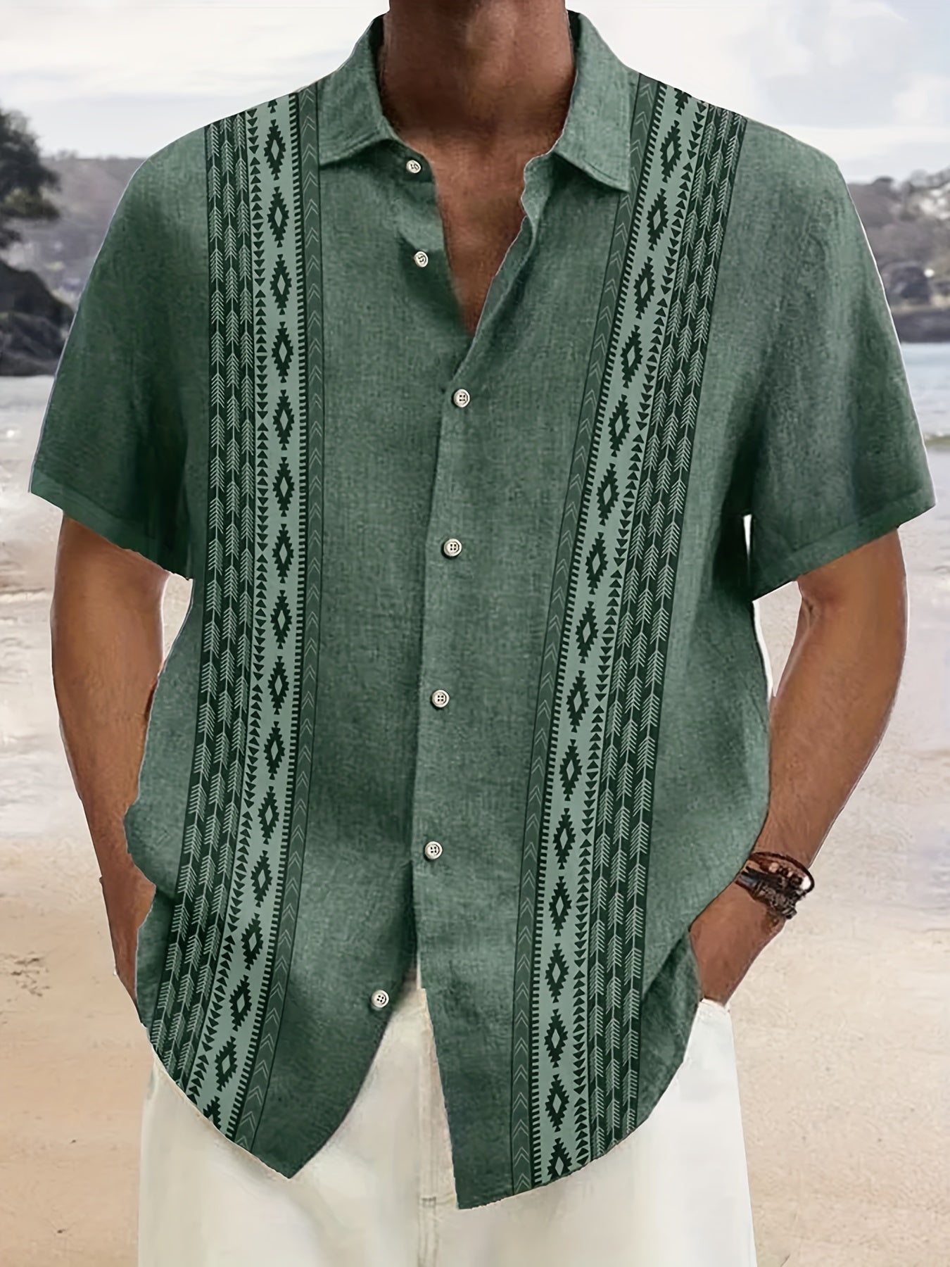 RETRO PRINT SHIRT FOR MEN