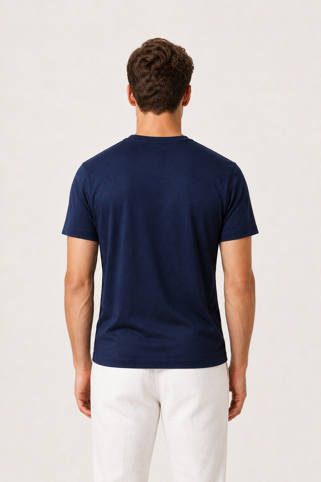 MERCERIZED COTTON TEE FOR MEN