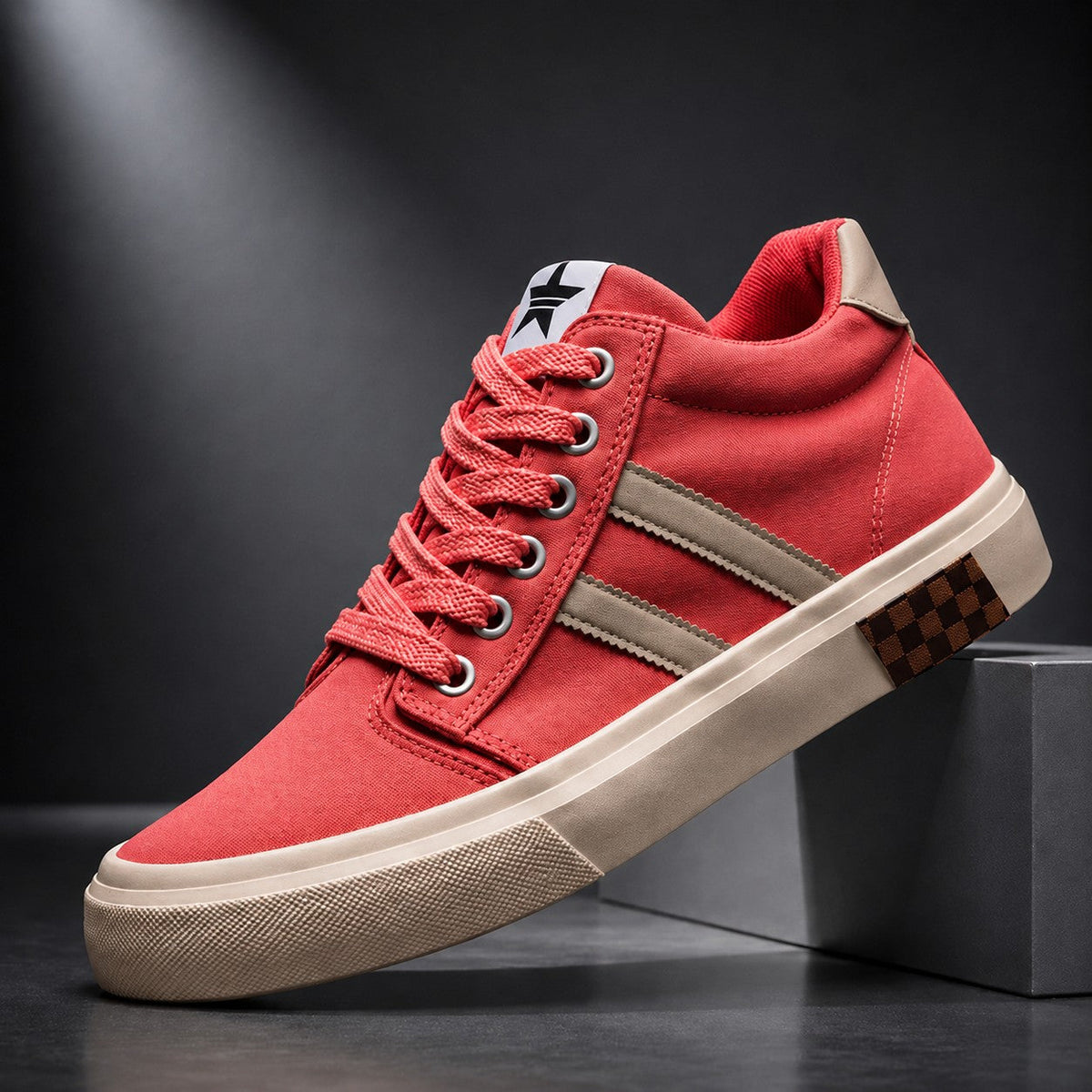 BOLD CANVAS SNEAKERS FOR MEN