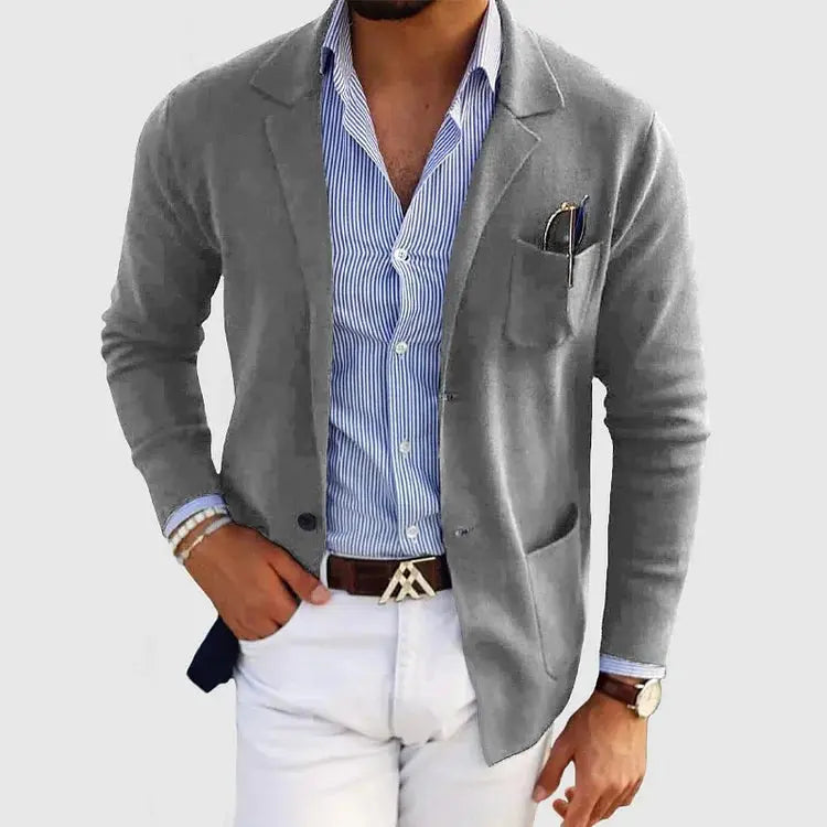 KNIT BLAZER JACKET FOR MEN
