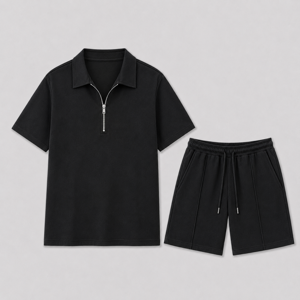 ZIPPER POLO SET FOR MEN