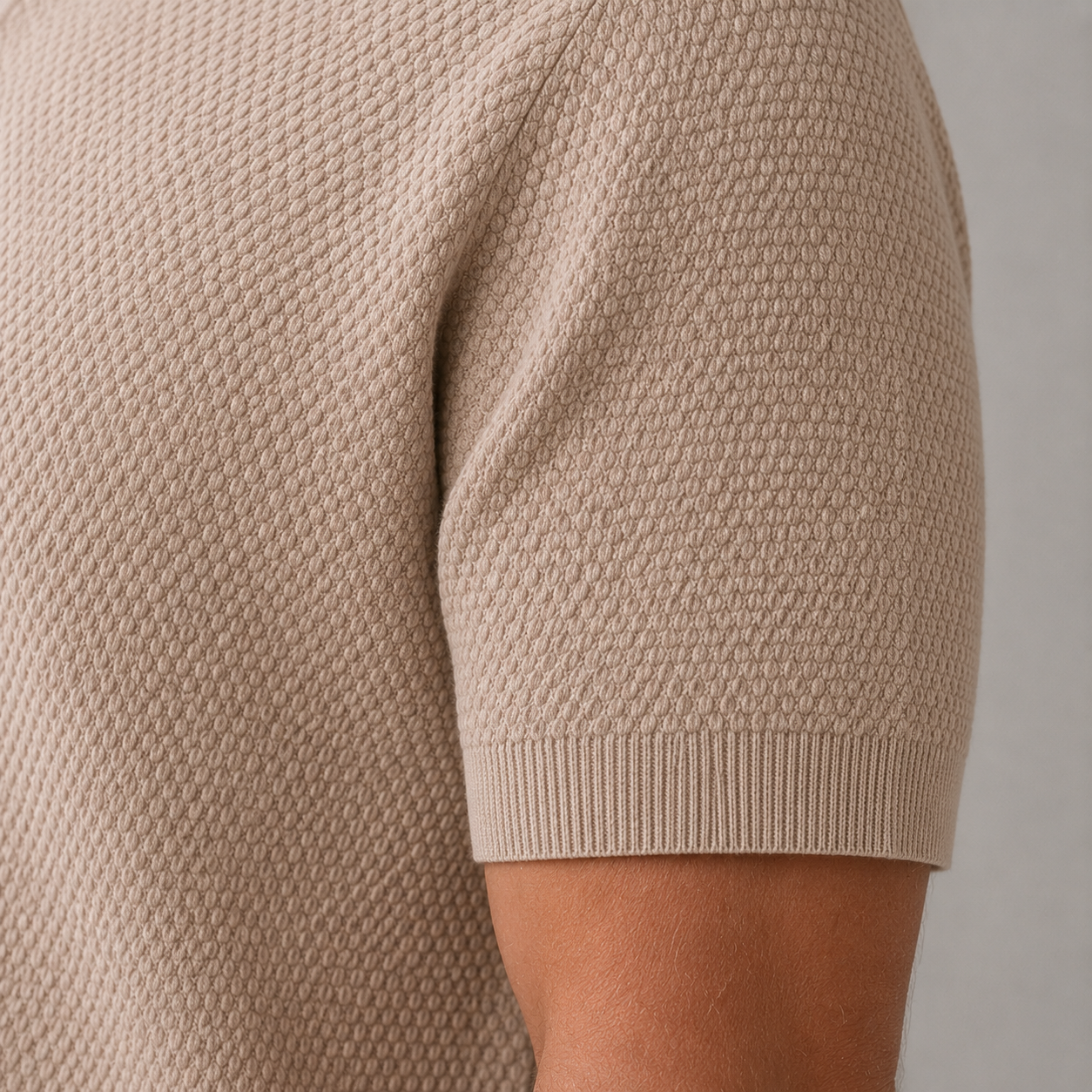 WOVEN POLO SHIRT FOR MEN