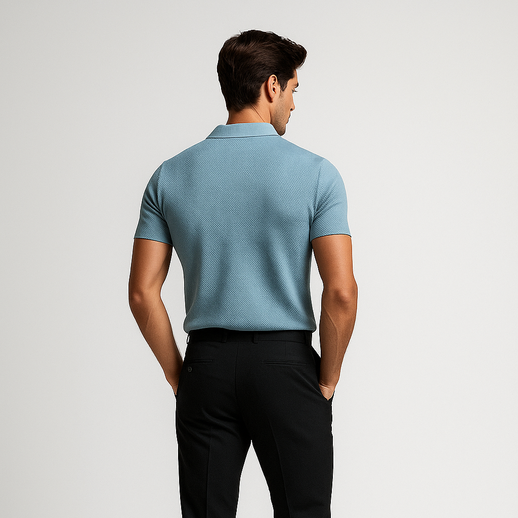OPEN-COLLAR POLO FOR MEN