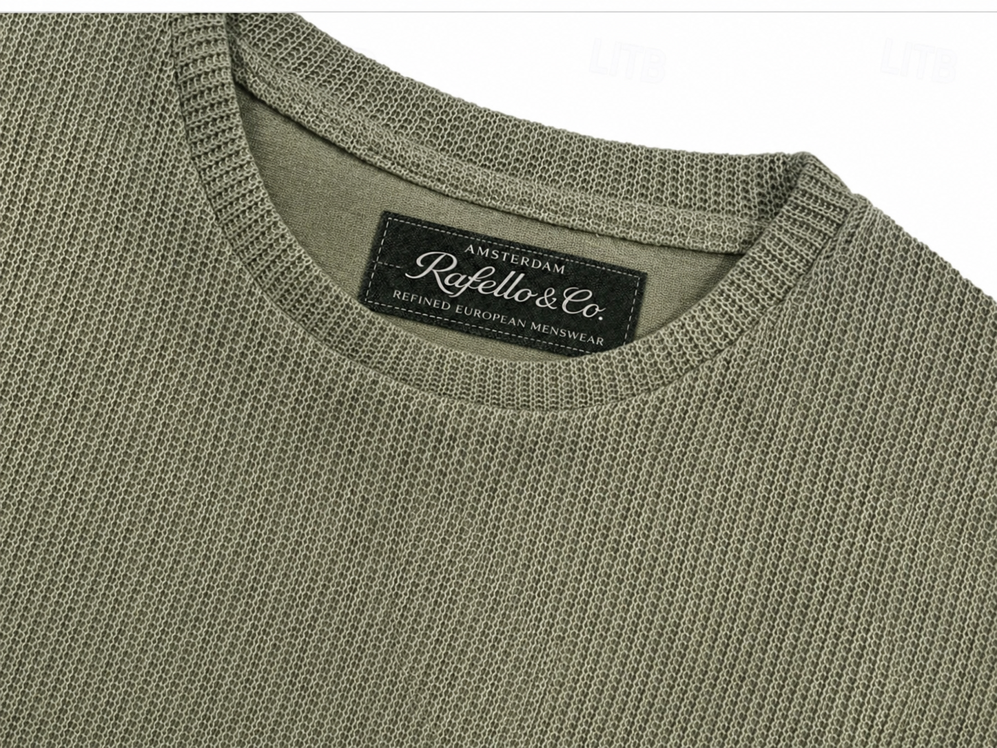 WAFFLE KNIT TEE FOR MEN