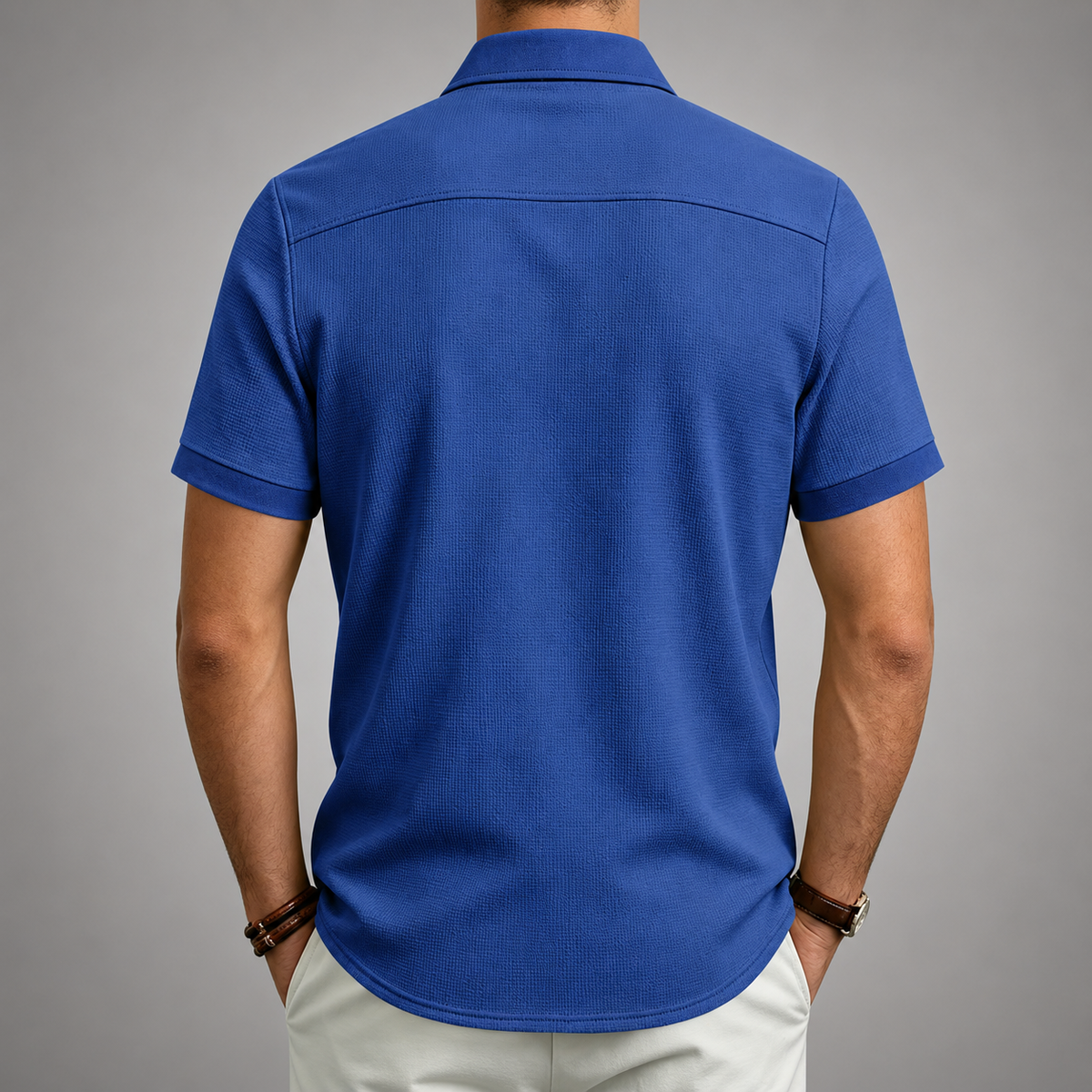 TEXTURED BUTTON SHIRT FOR MEN