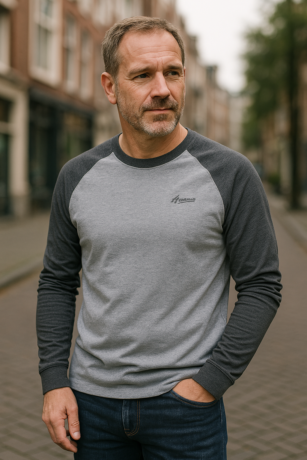 SPORTY LONG SLEEVE SHIRT FOR MEN
