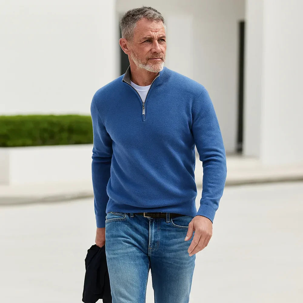 WENTWORTH LONDON | ZIP-UP PULLOVER FOR MEN