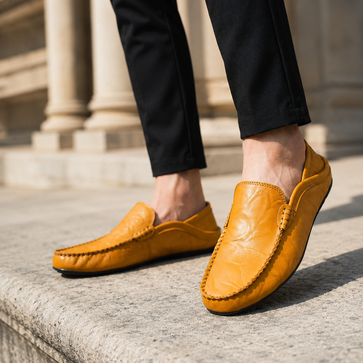 CUSHIONED CLASSIC LOAFERS FOR MEN