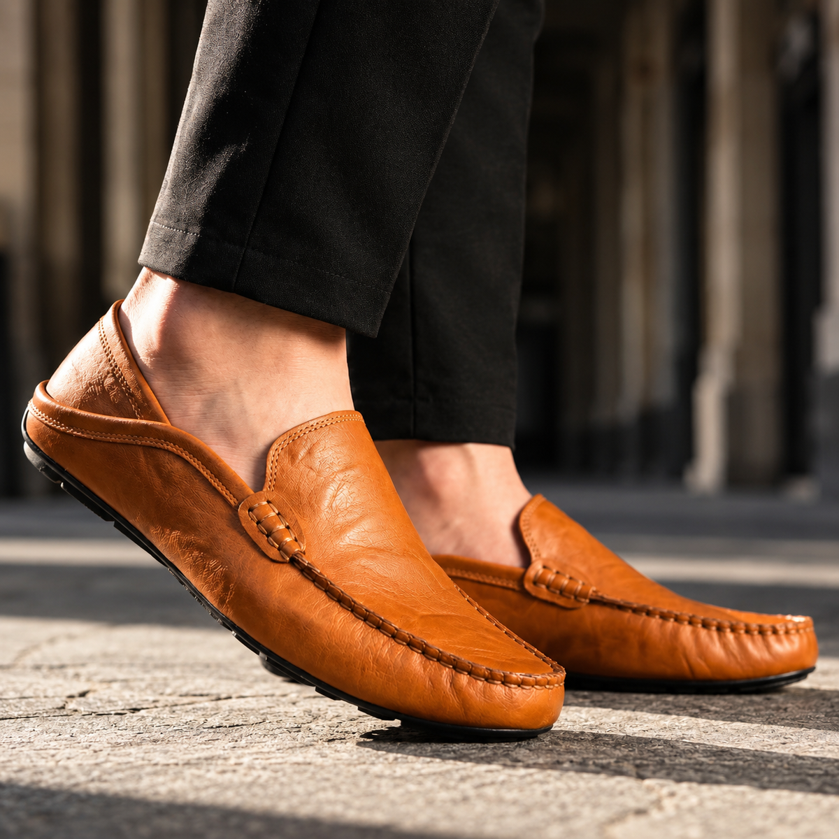 CUSHIONED CLASSIC LOAFERS FOR MEN
