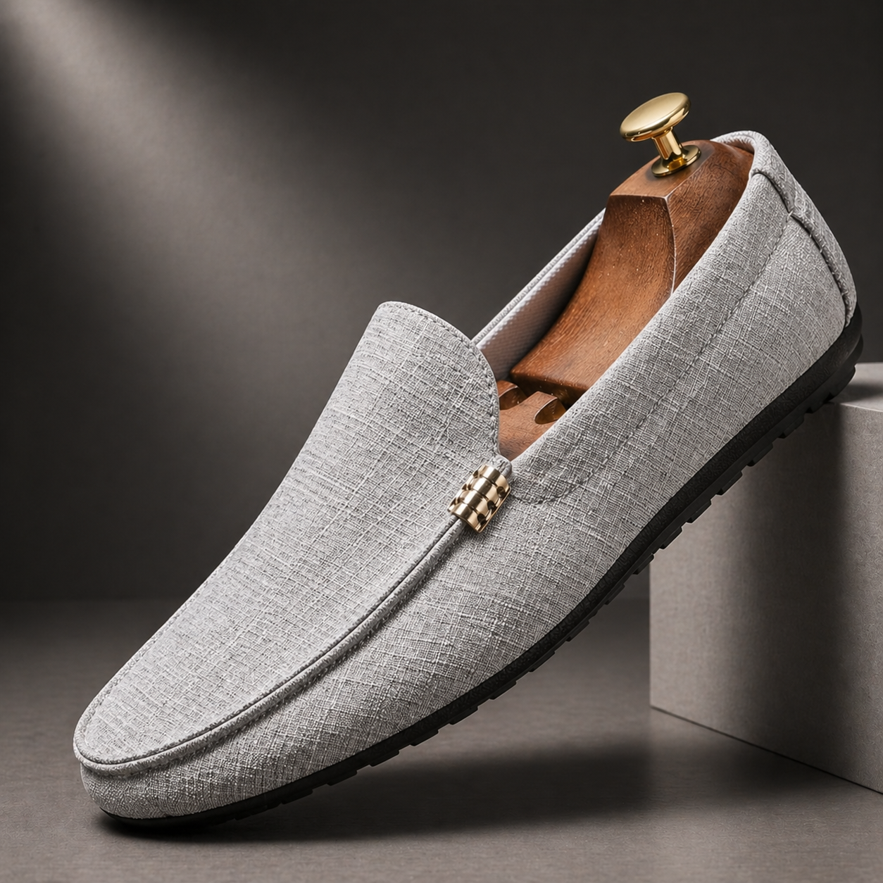 SLIP-ON CANVAS LOAFERS FOR MEN