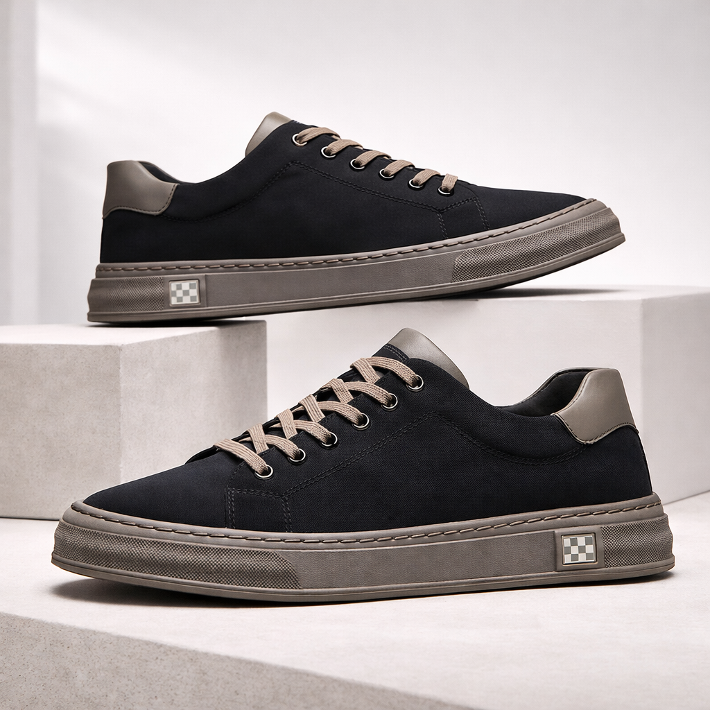 STITCHED CANVAS SNEAKERS FOR MEN